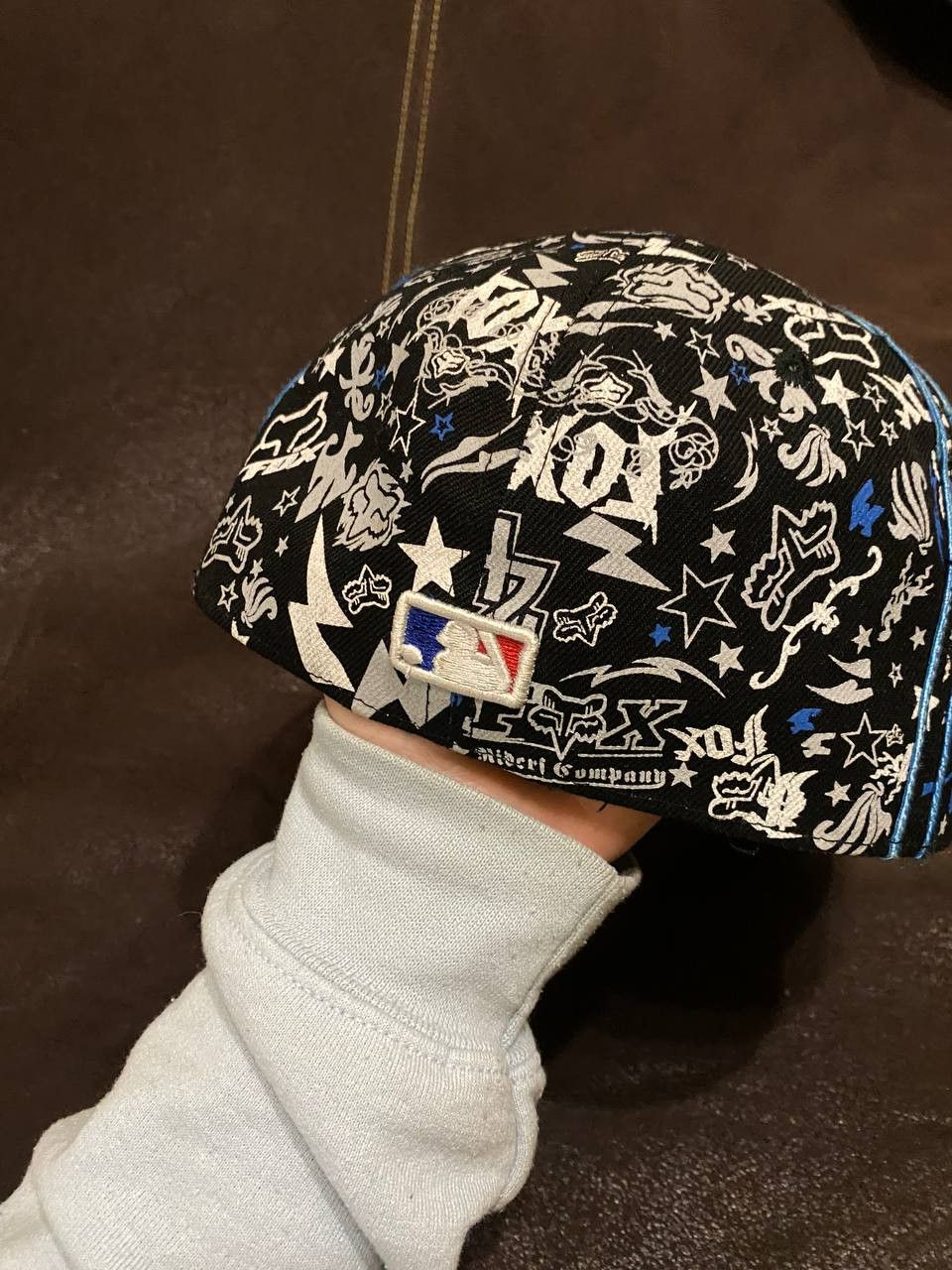 Fox Racing New Era Y2K print streetwear Hats big logo Fox Size ONE SIZE - 5 Thumbnail