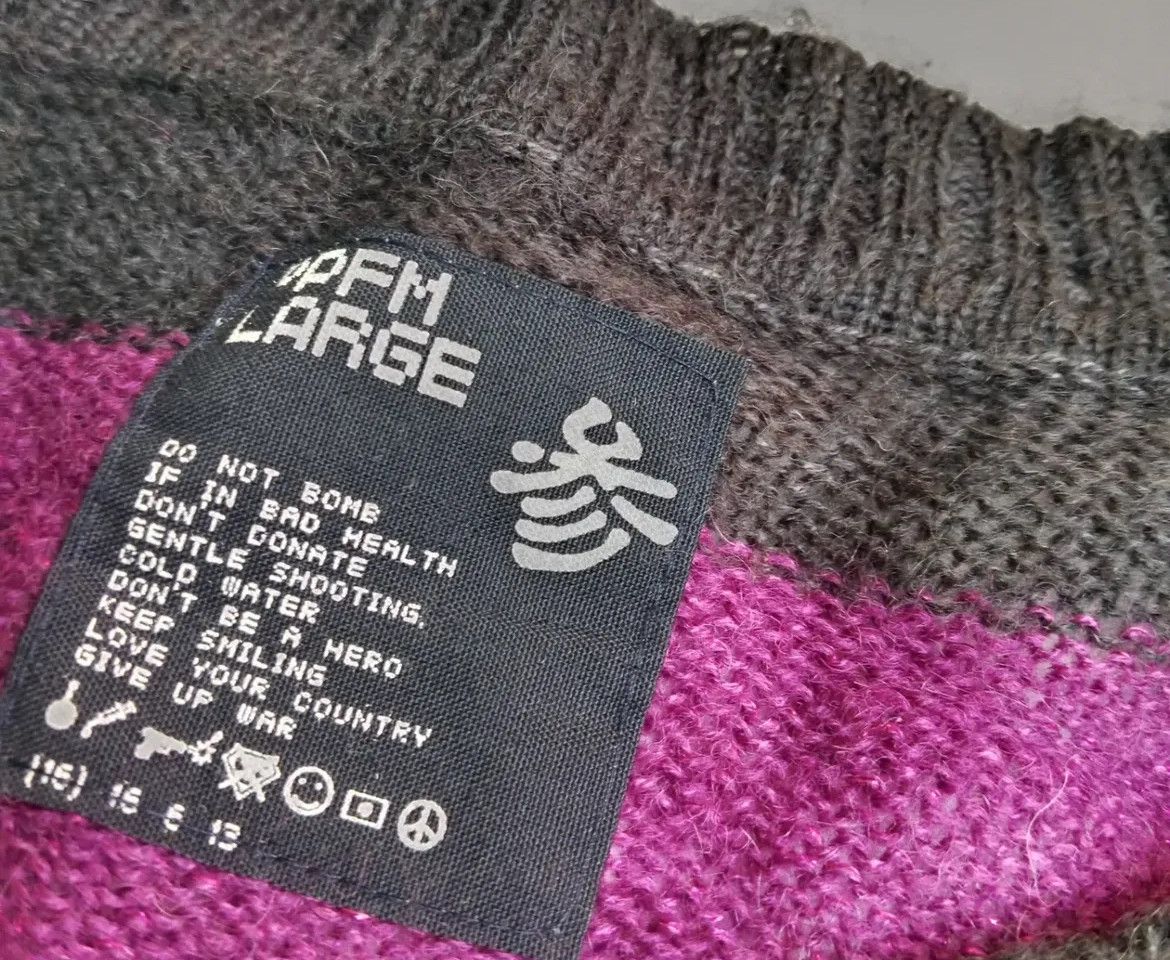 PPFM 2000s PPFM Japanese Stripe Punk Knitwear y2k Lgb Size US L / EU 52-54 / 3 - 3 Thumbnail