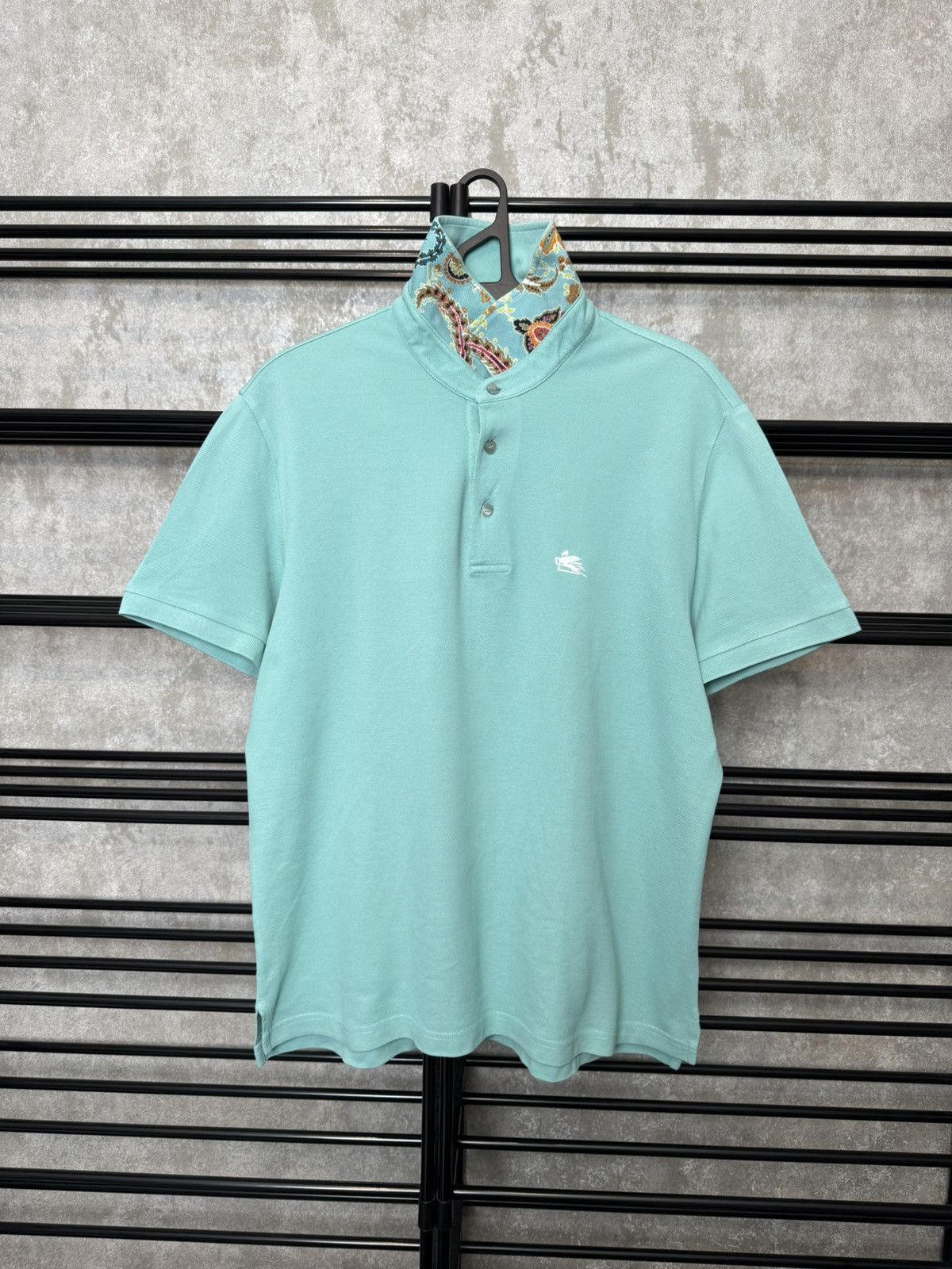 Etro Vintage Rare Polo Etro Milano Size US XXL / EU 58 / 5 - 1 Thumbnail