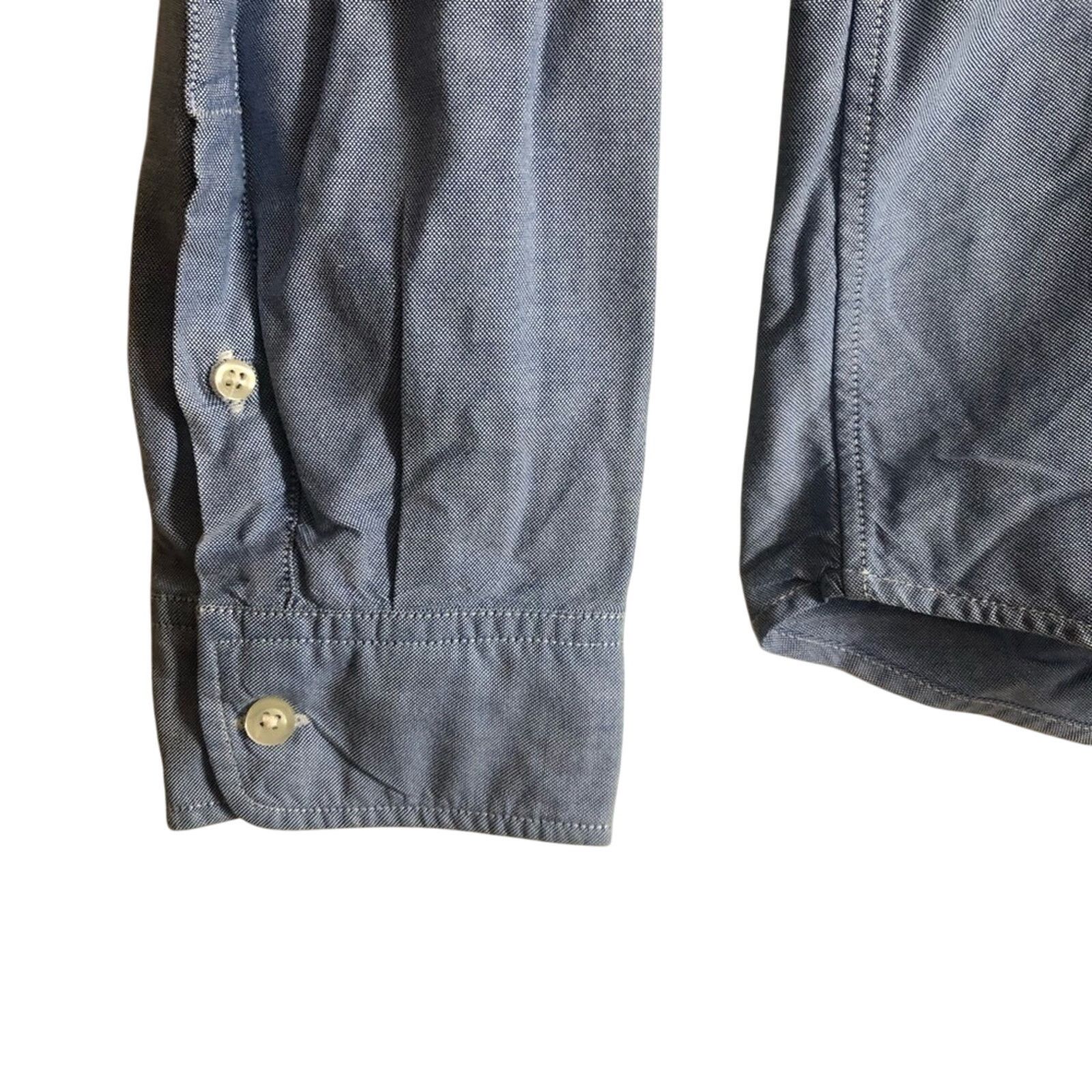 Gap Gap Men's Chambray Soft Denim Long Sleeve Button Down Shirt Size US L / EU 52-54 / 3 - 7 Thumbnail