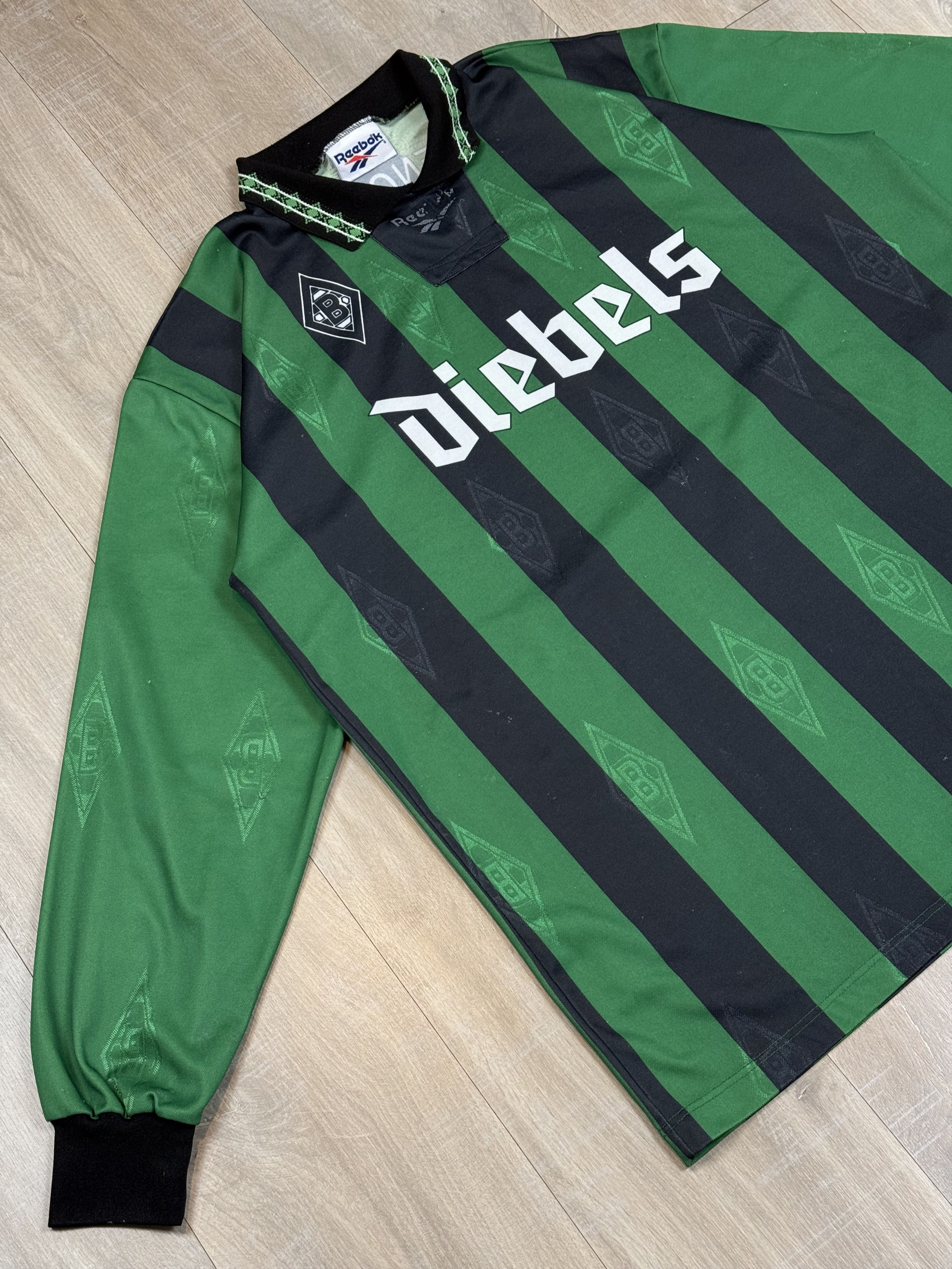 Reebok Reebok Borussia Monchengladbach 95/96 Awa Long Sleeve Soccer Size US XXL / EU 58 / 5 - 2 Thumbnail