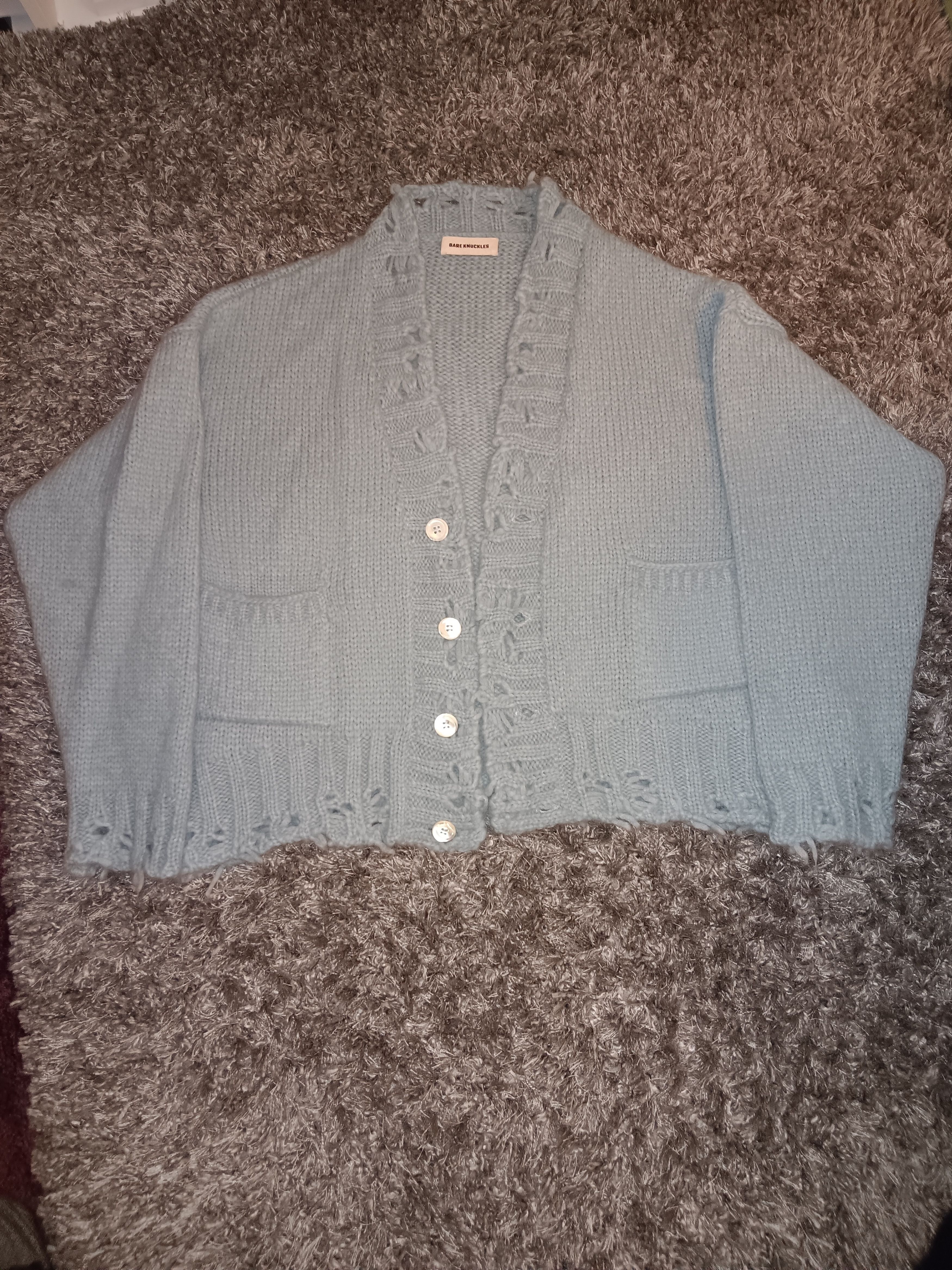 Bare Knuckles Bare knuckles distressed hemmed cardigan Size US M / EU 48-50 / 2 - 1 Thumbnail
