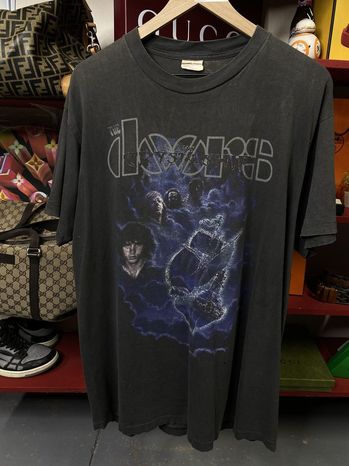 Vintage Vintage 90’s The Doors Band T-Shirt Vtg Jim Morrison Large Size US L / EU 52-54 / 3 - 7 Thumbnail