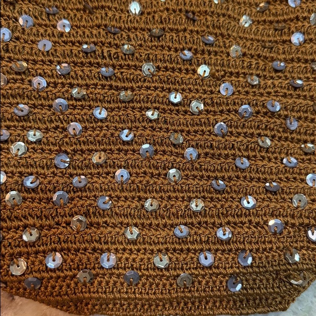 Free People Free People Sequin Shoulder Bag in Copper Size ONE SIZE - 3 Thumbnail