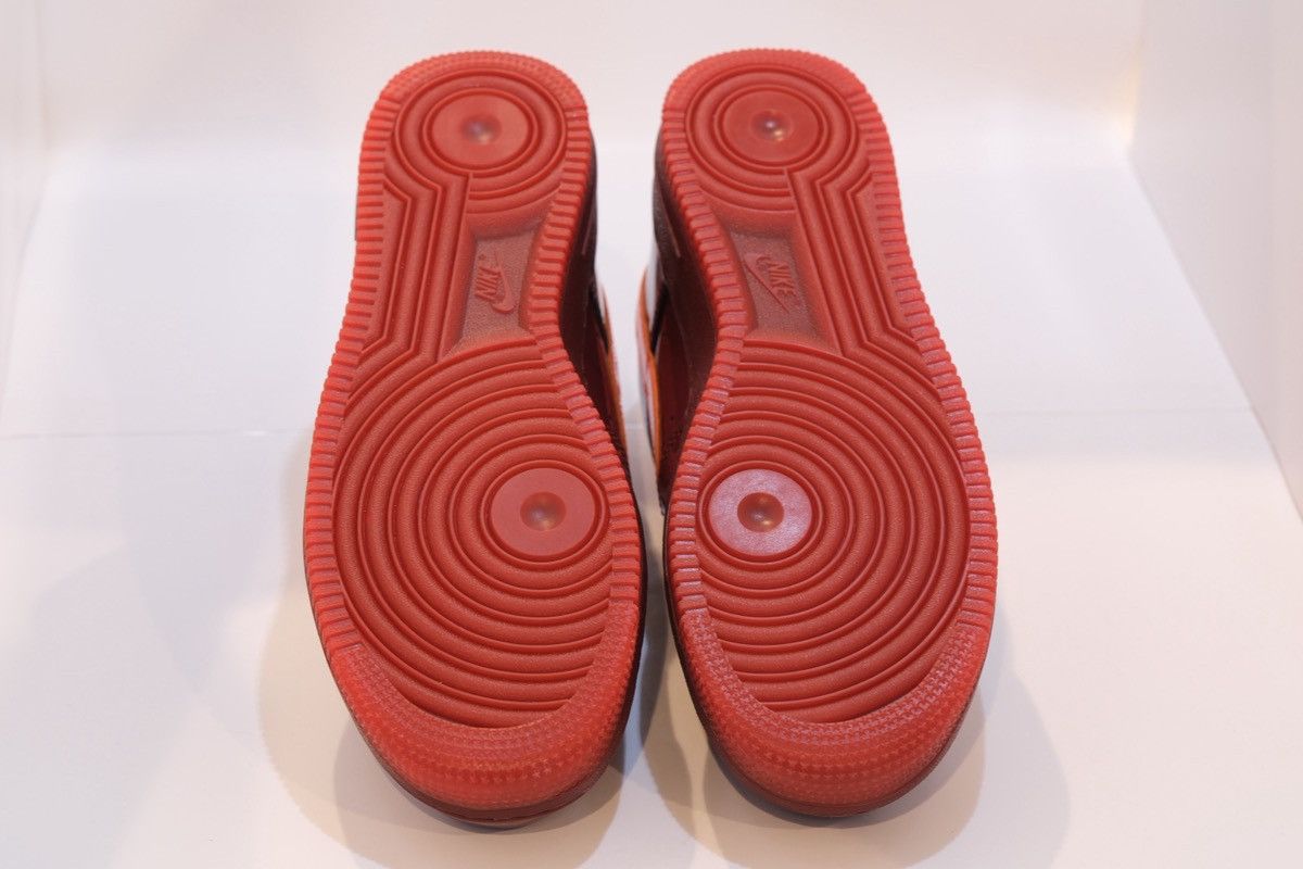 Nike Nike Air Force 1 Low Patent Leather Team Red Orange Size US 9 / EU 42 - 6 Thumbnail