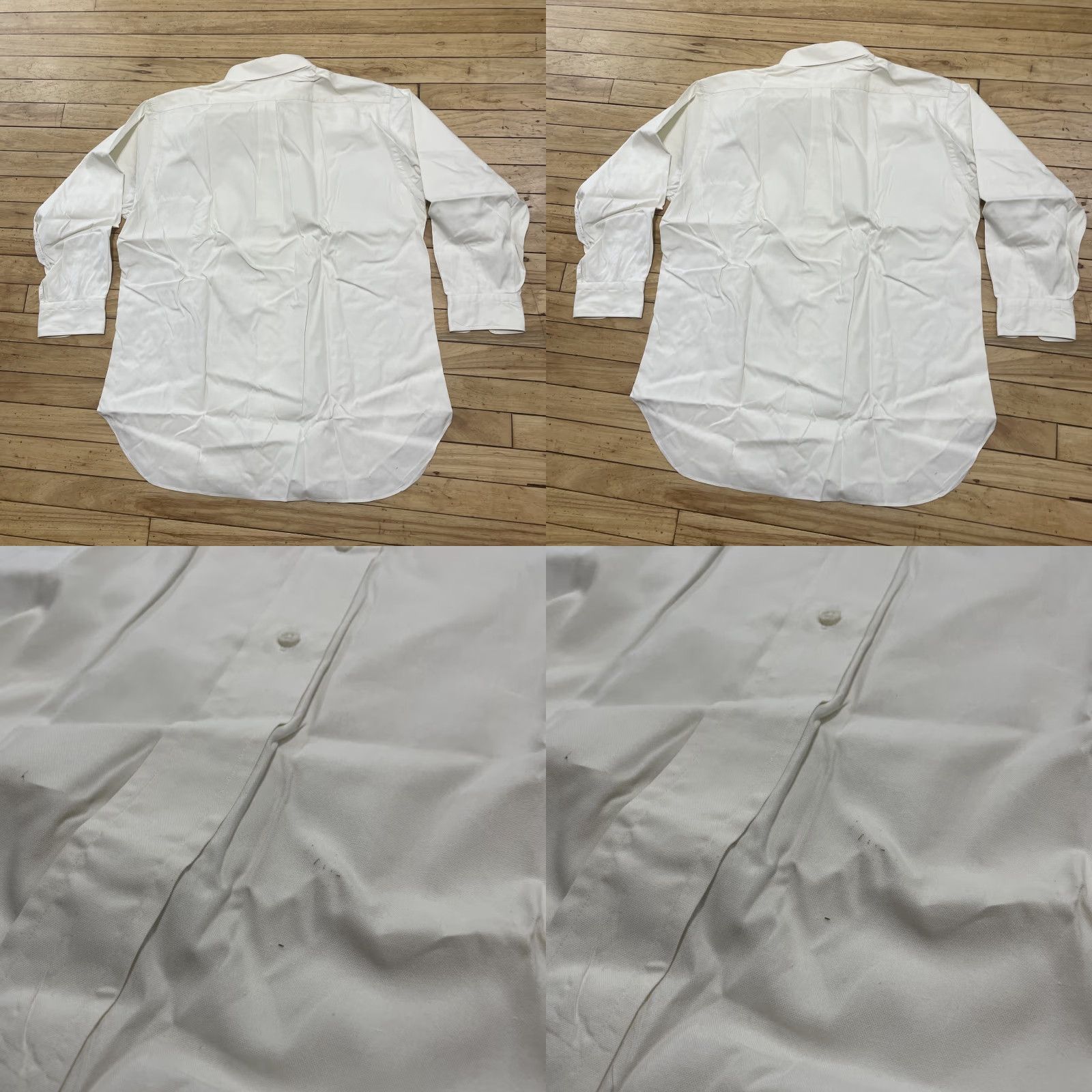 Vintage VINTAGE Hamer Reed Shirt 6 Button Long Sleeve Cotton Oxford Cream USA 1970s Men L Regular Size US L / EU 52-54 / 3 - 11 Thumbnail