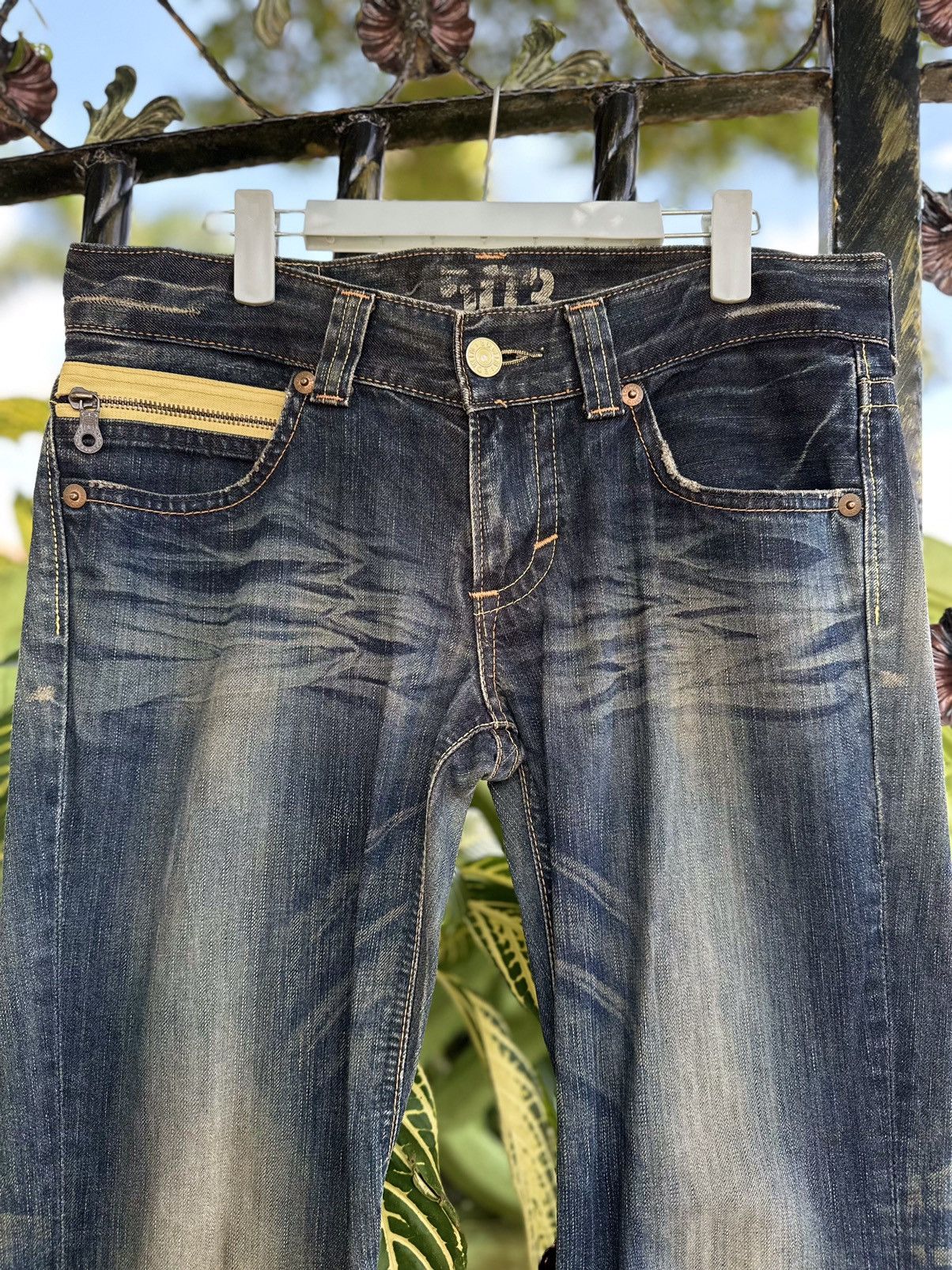 If Six Was Nine Flare 💥Vintage Edwin Blue Trip 503 Flare Bootcut Made Japan💥 Size US 34 / EU 50 - 5 Thumbnail