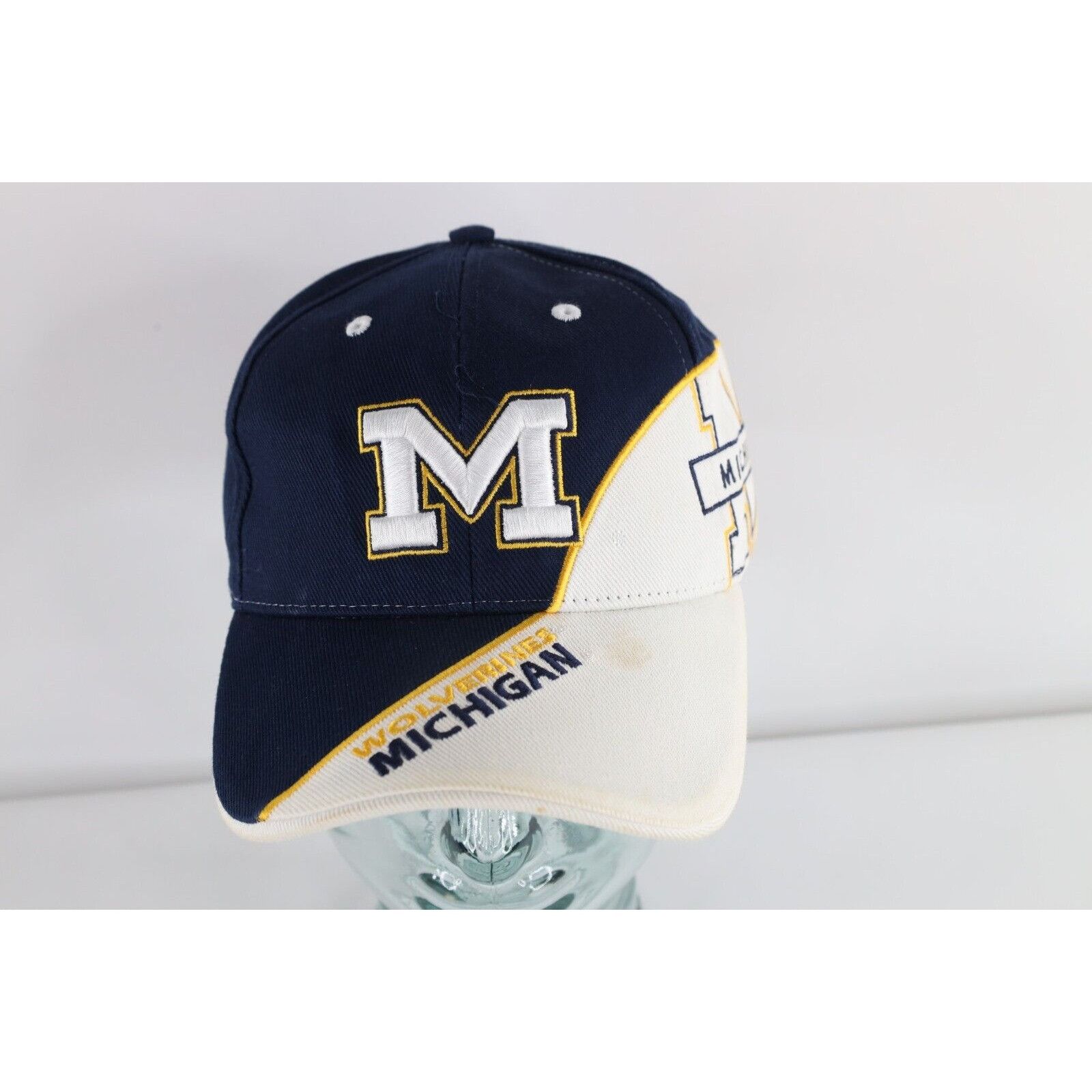 Vintage Vintage 90s Distressed Spell Out University of Michigan Hat Size ONE SIZE - 2 Thumbnail