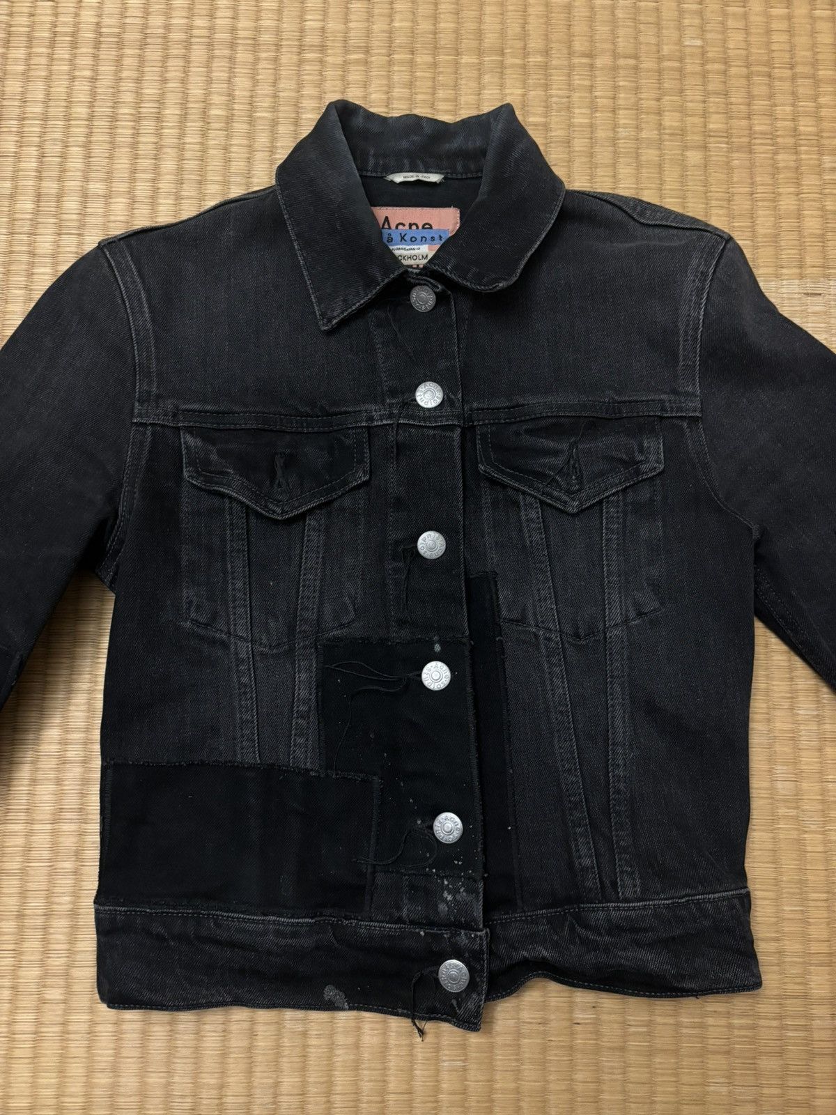 Acne Studios Acne Studios Blå Konst Black Denim Jacket Size XXS / US 00 / IT 34 - 3 Thumbnail