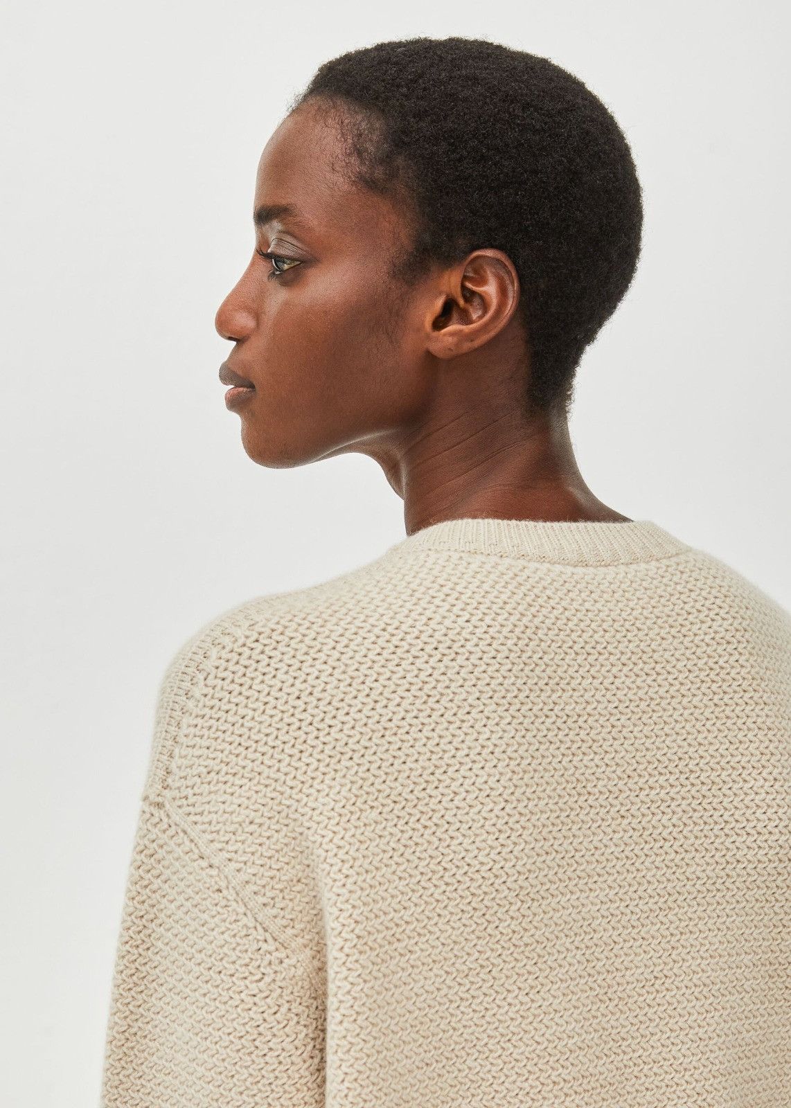 Loro Piana o1srvl11e0125 Borgonuovo Crewneck Sweater in Beige Size M / US 6-8 / IT 42-44 - 2 Thumbnail