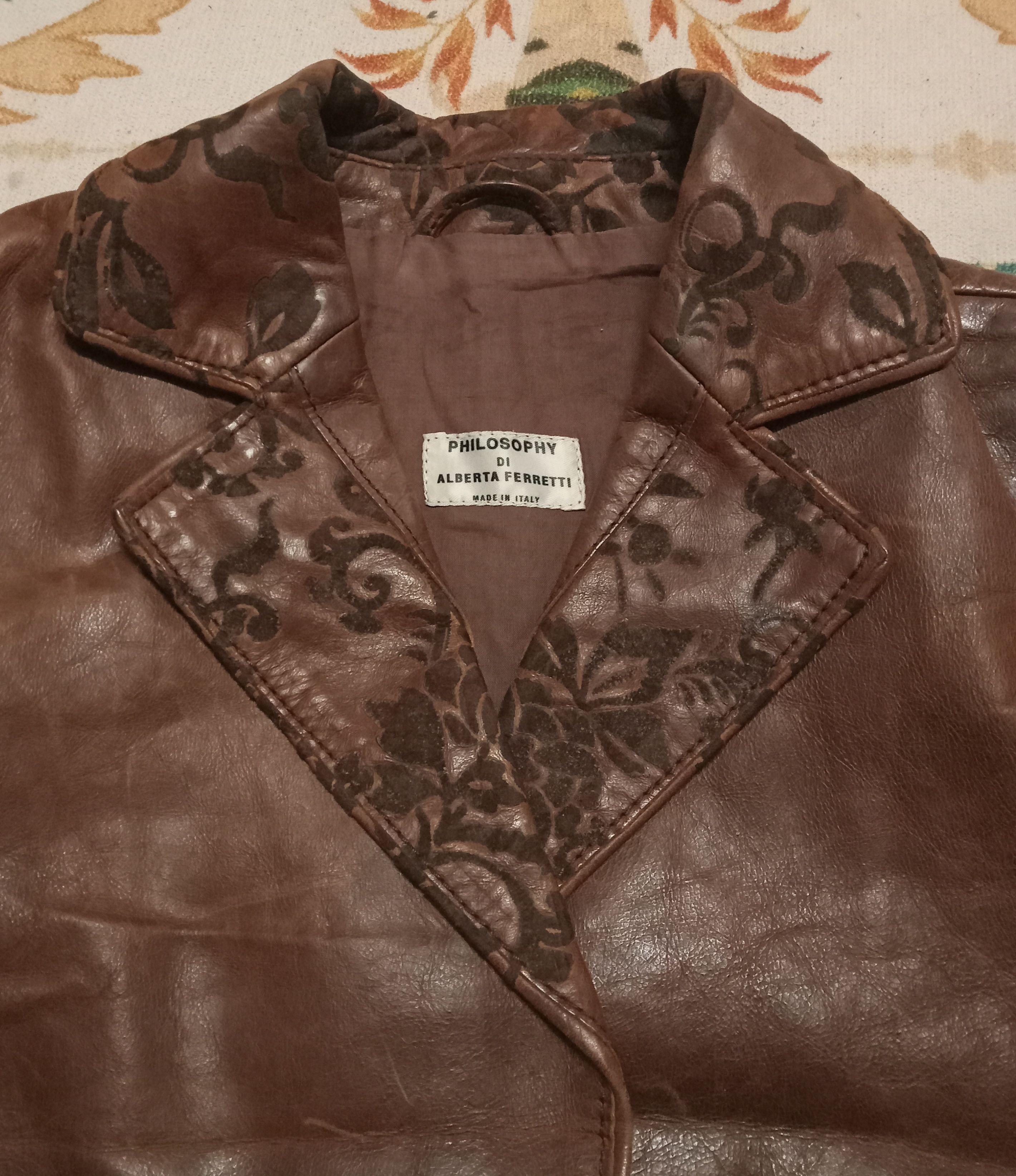 Alberta Ferretti Vintage Philosophy Di Alberta Ferretti Leather Jacket Size S / US 4 / IT 40 - 5 Thumbnail