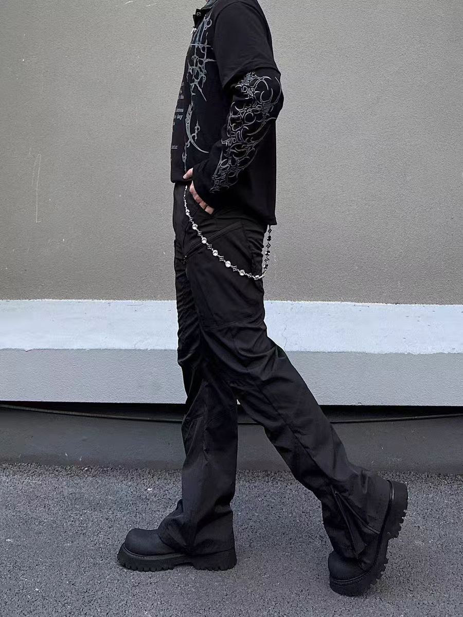Jean Casual loose-fitting black pants Size US 34 / EU 50 - 3 Thumbnail