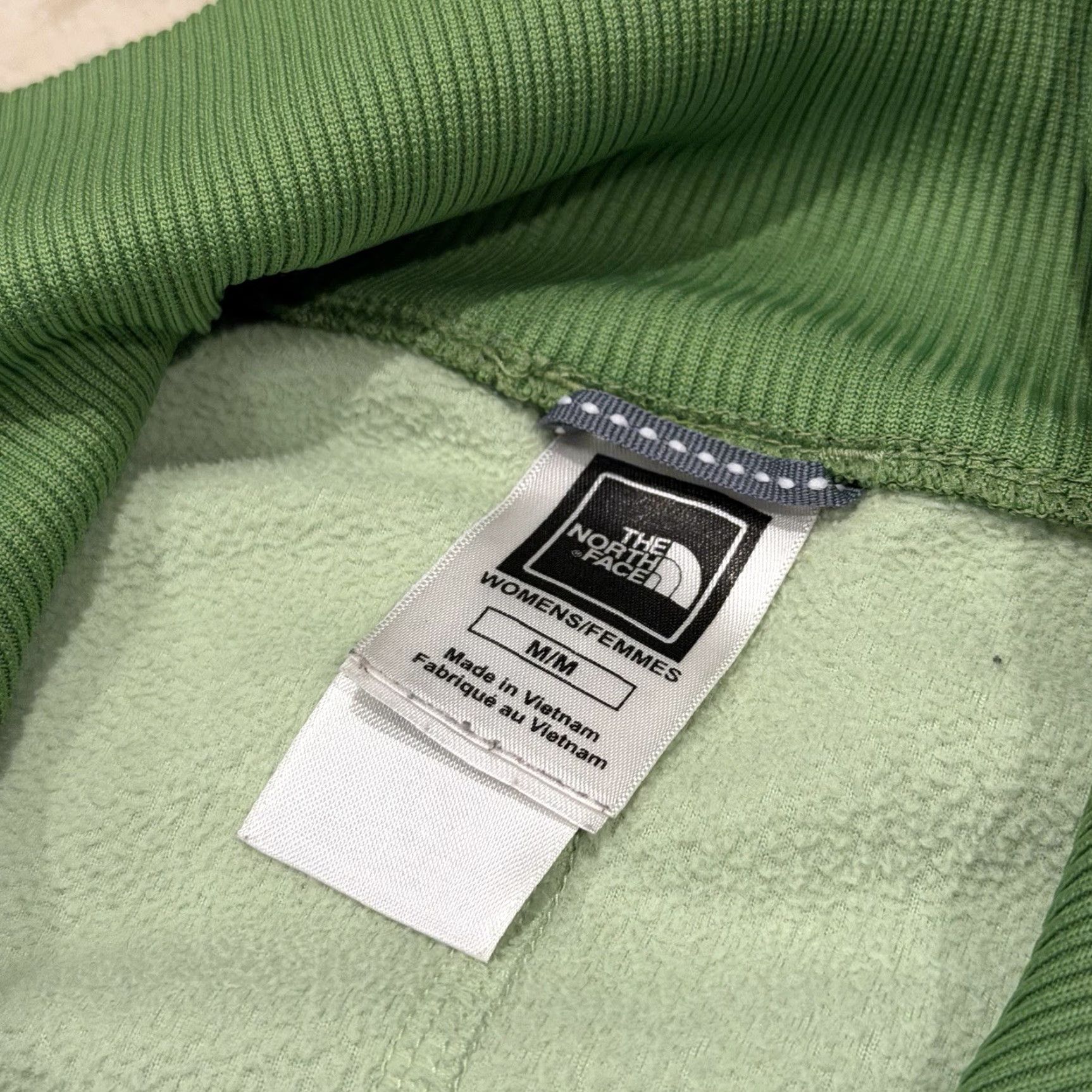The North Face The North Face Womens Medium Full Zip Fleece Jacket Green Color block Logo Jacket Size M / US 6-8 / IT 42-44 - 3 Thumbnail