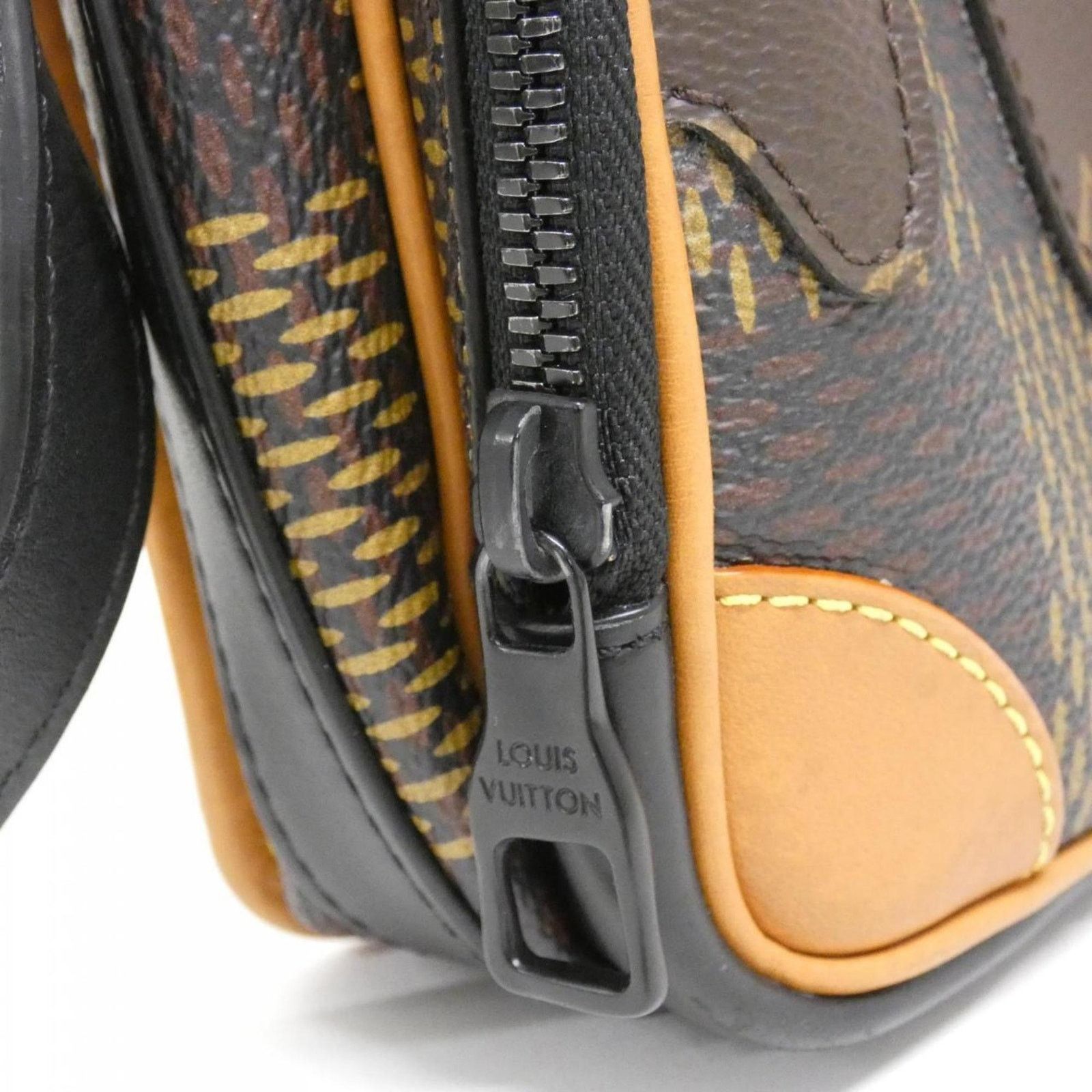 Louis Vuitton Coated Canvas Brown Shoulder Bags