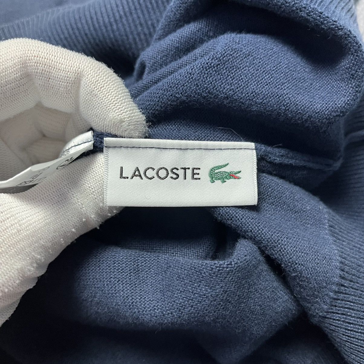 Lacoste Lacoste Blue V-Neck Sweater Streetwear Y2K Designer Size US L / EU 52-54 / 3 - 8 Thumbnail