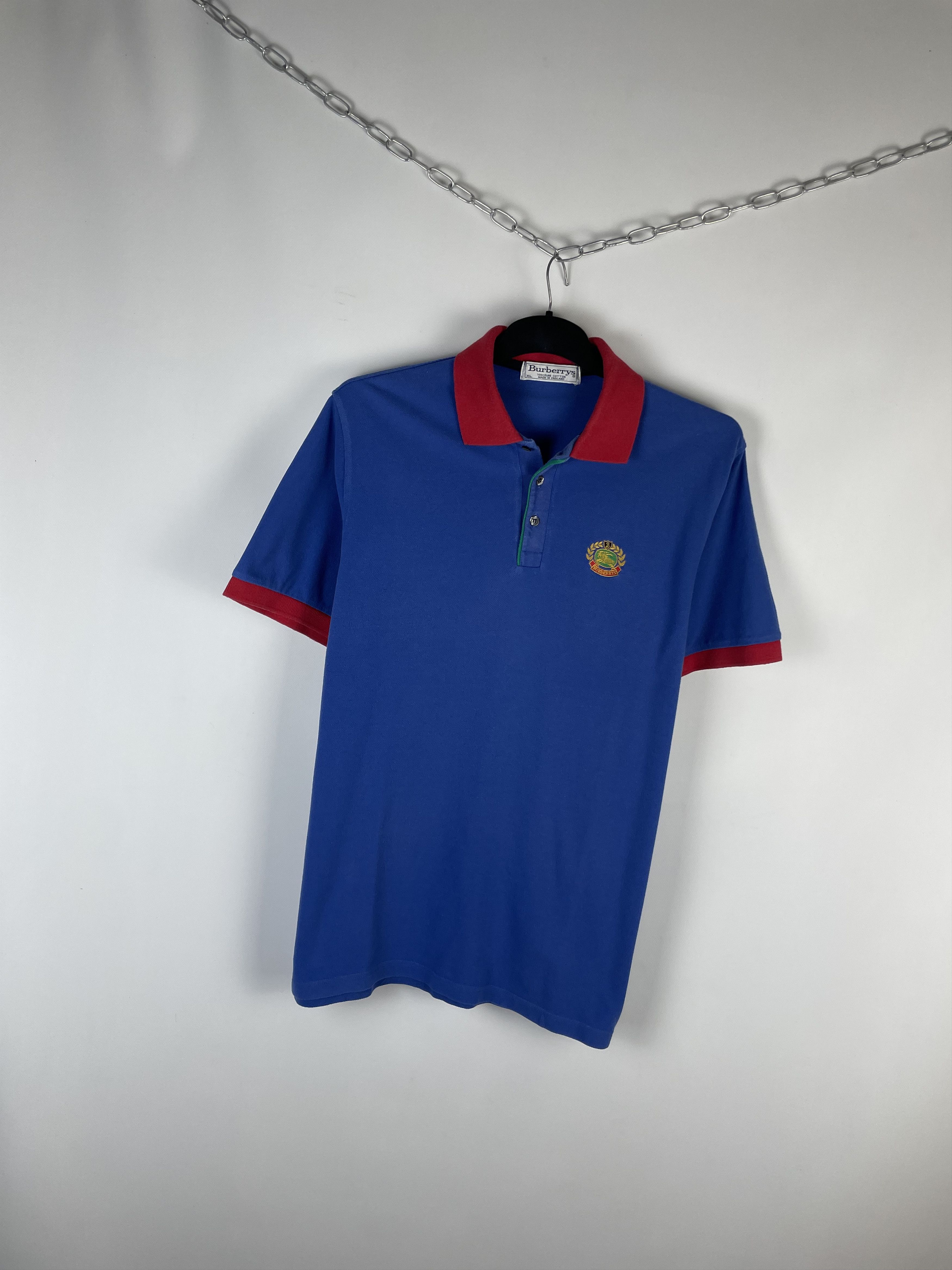 Burberry VIintage Burberry Polo Shirt Size US XL / EU 56 / 4 - 2 Thumbnail