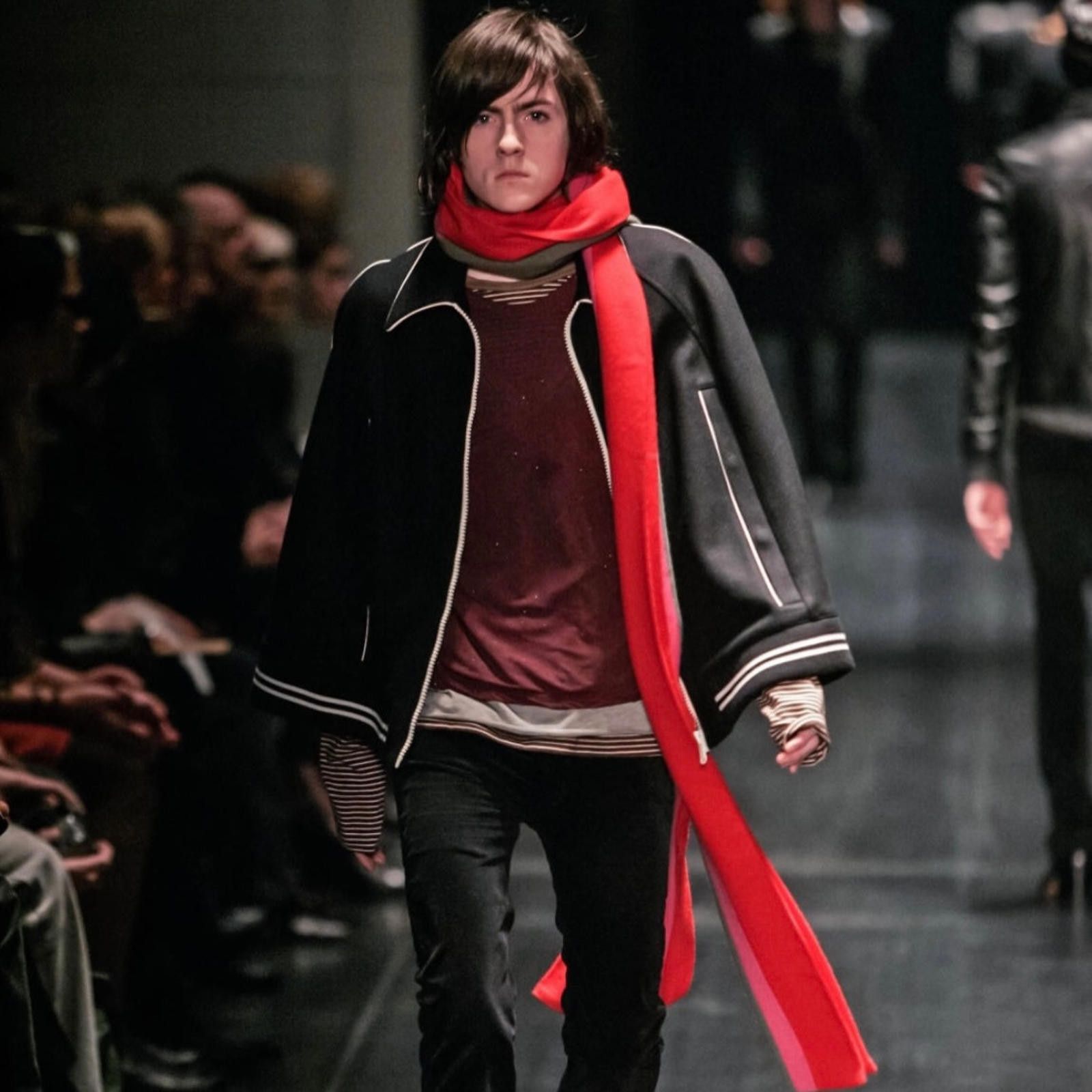 Dior Dior AW05 Hedi Slimane Contrast Pipe Wool Varsity Jacket 52 Size US M / EU 48-50 / 2 - 2 Thumbnail