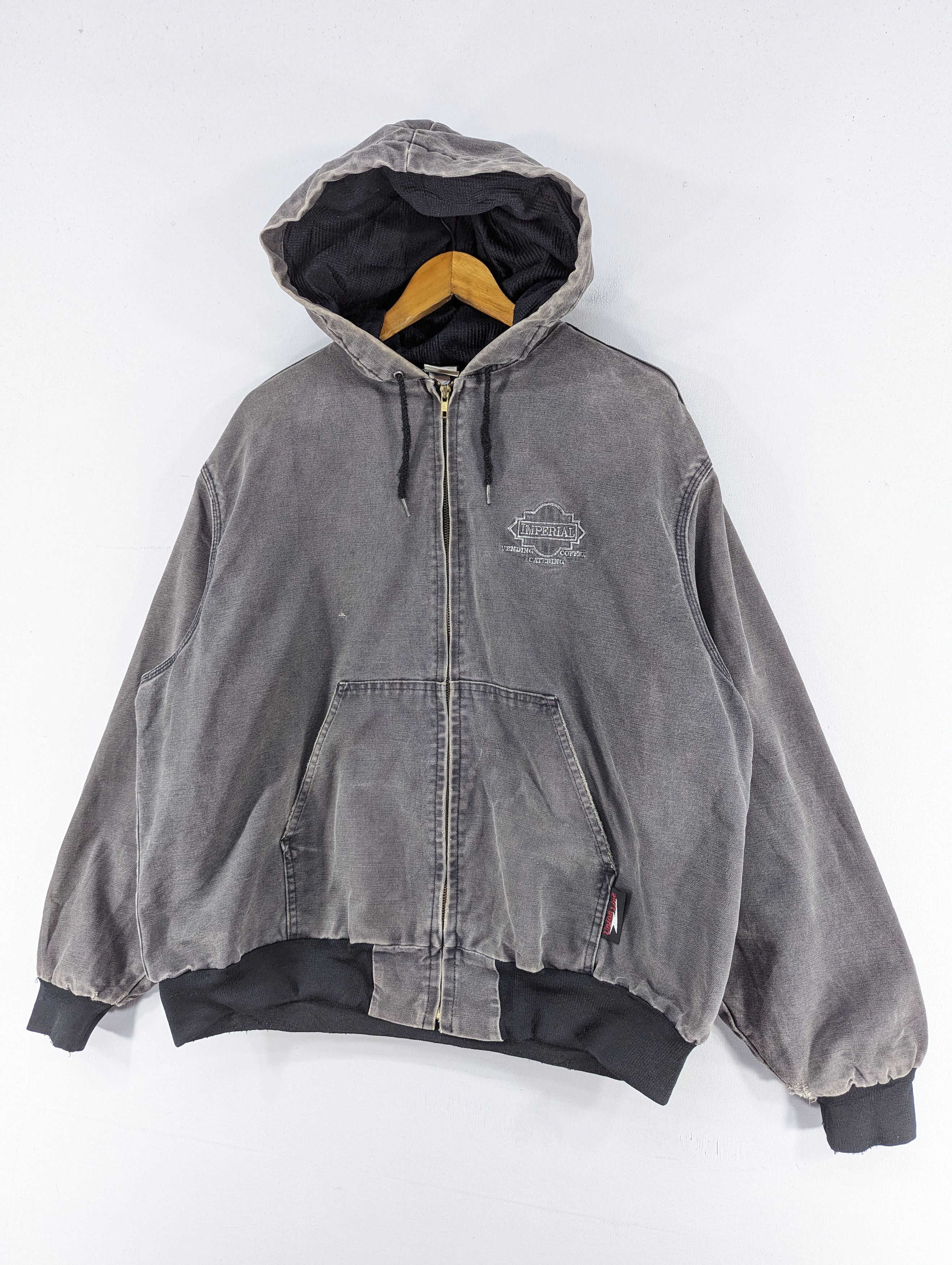 Vintage Vintage Union Line Duck Canvas Distressed Jacket Hooded Size US XL / EU 56 / 4 - 2 Thumbnail