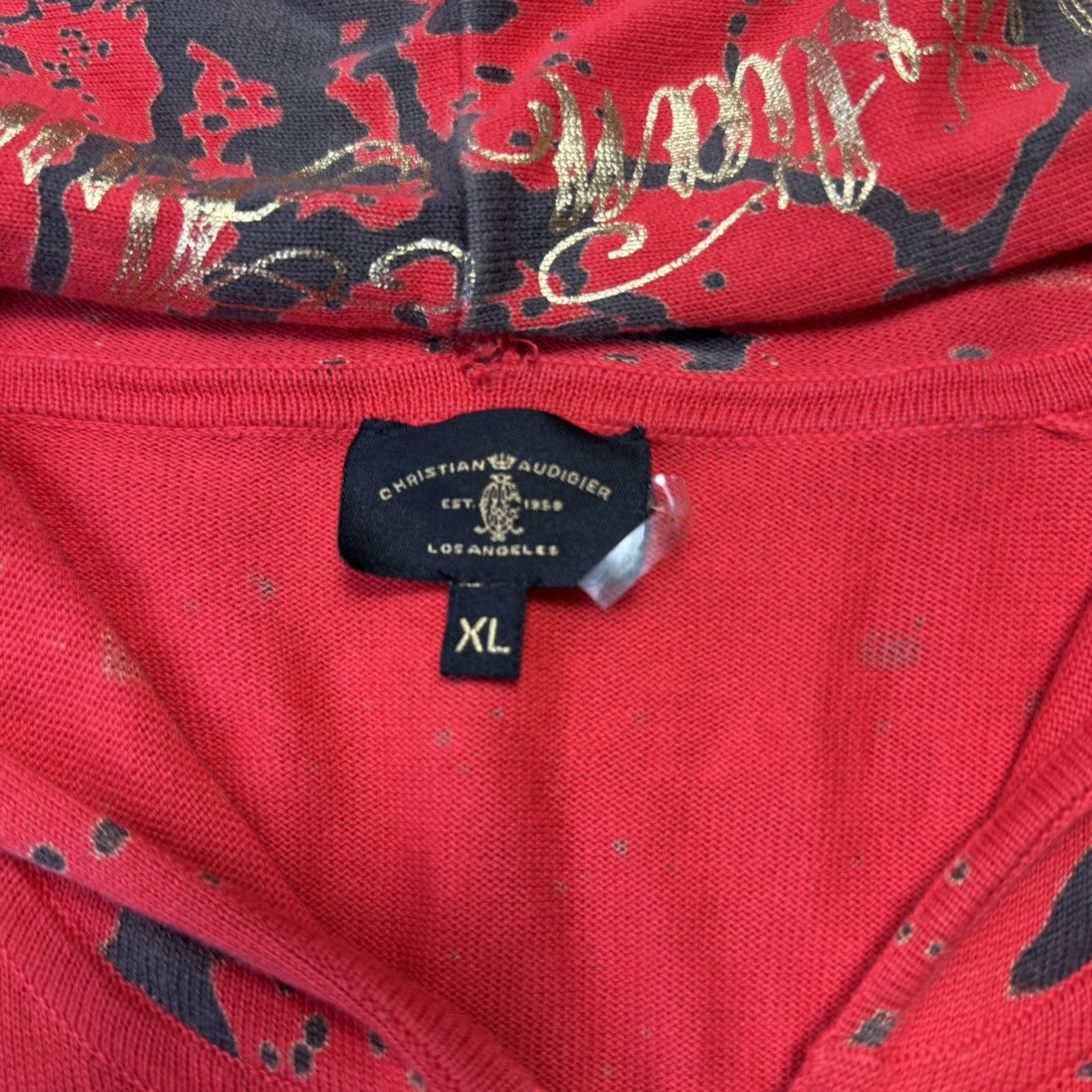 Christian Audigier × Ed Hardy × Vintage Vintage Blood Rose Christian Audiger Zip Up Hoodie y2k Size XL / US 12-14 / IT 48-50 - 10 Thumbnail