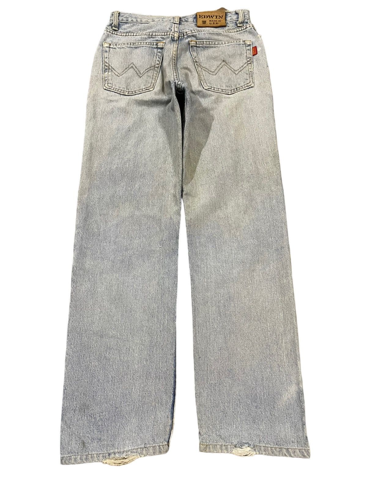 Edwin Vintage 90s Edwin Made in Usa Distressed Style Jeans Size US 28 / EU 44 - 2 Thumbnail