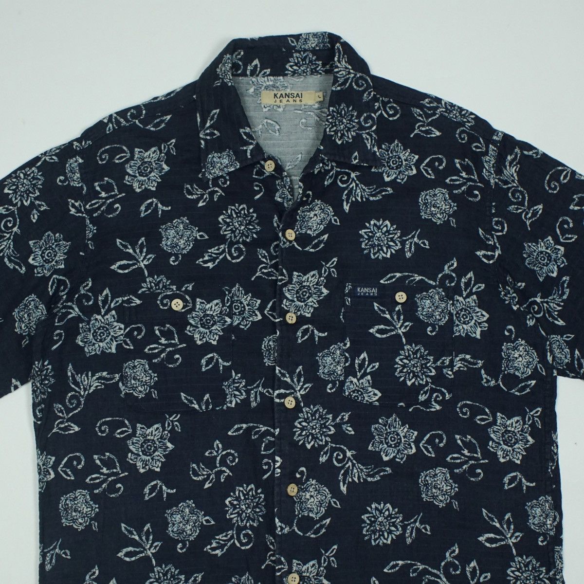 Kansai Yamamoto *NoTariff Kansai Yamamoto Floral Pattern Shirt Size US L / EU 52-54 / 3 - 2 Thumbnail