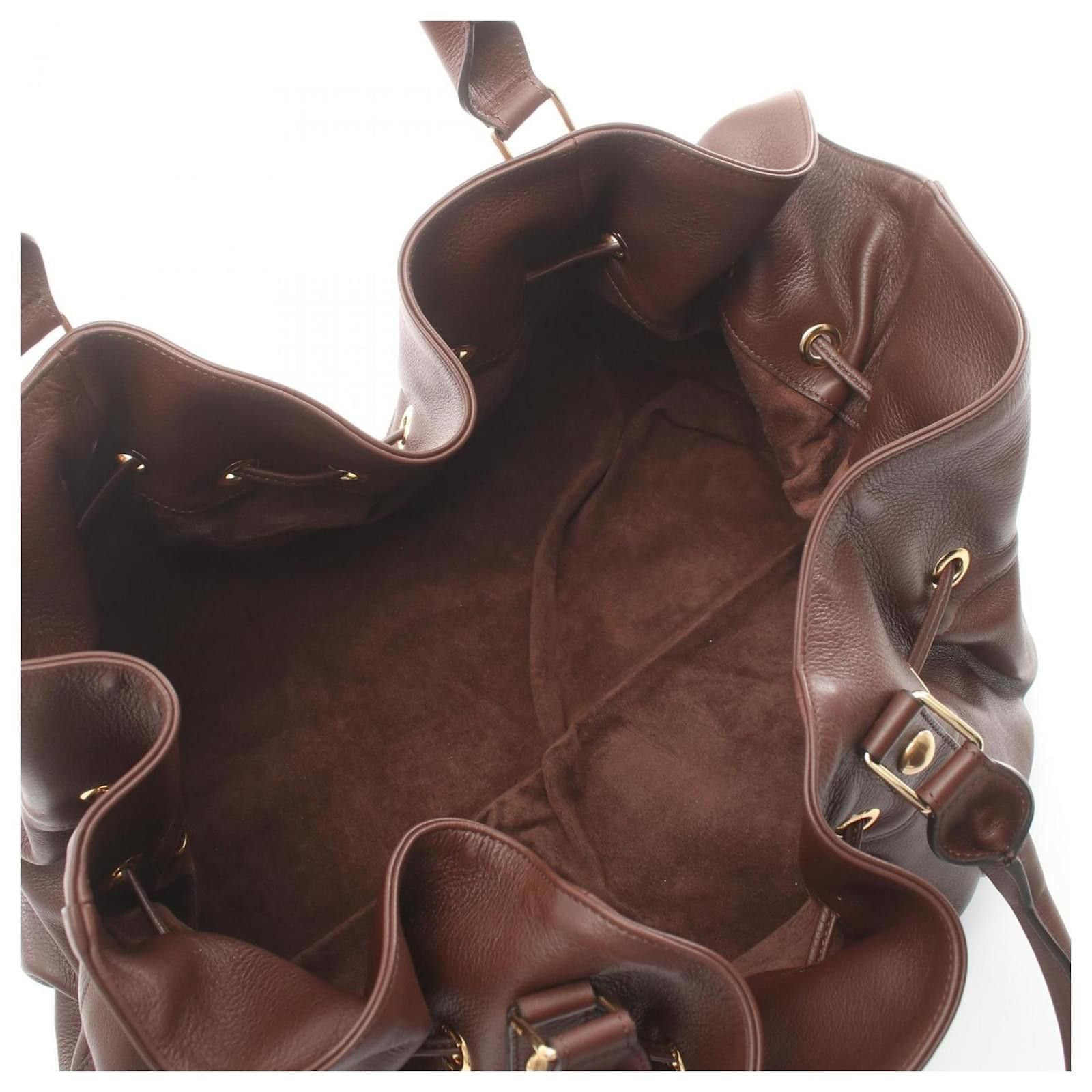 Celine o1y0725 Size : OS / Leather Handbag in Dark Brown Size ONE SIZE - 3 Thumbnail
