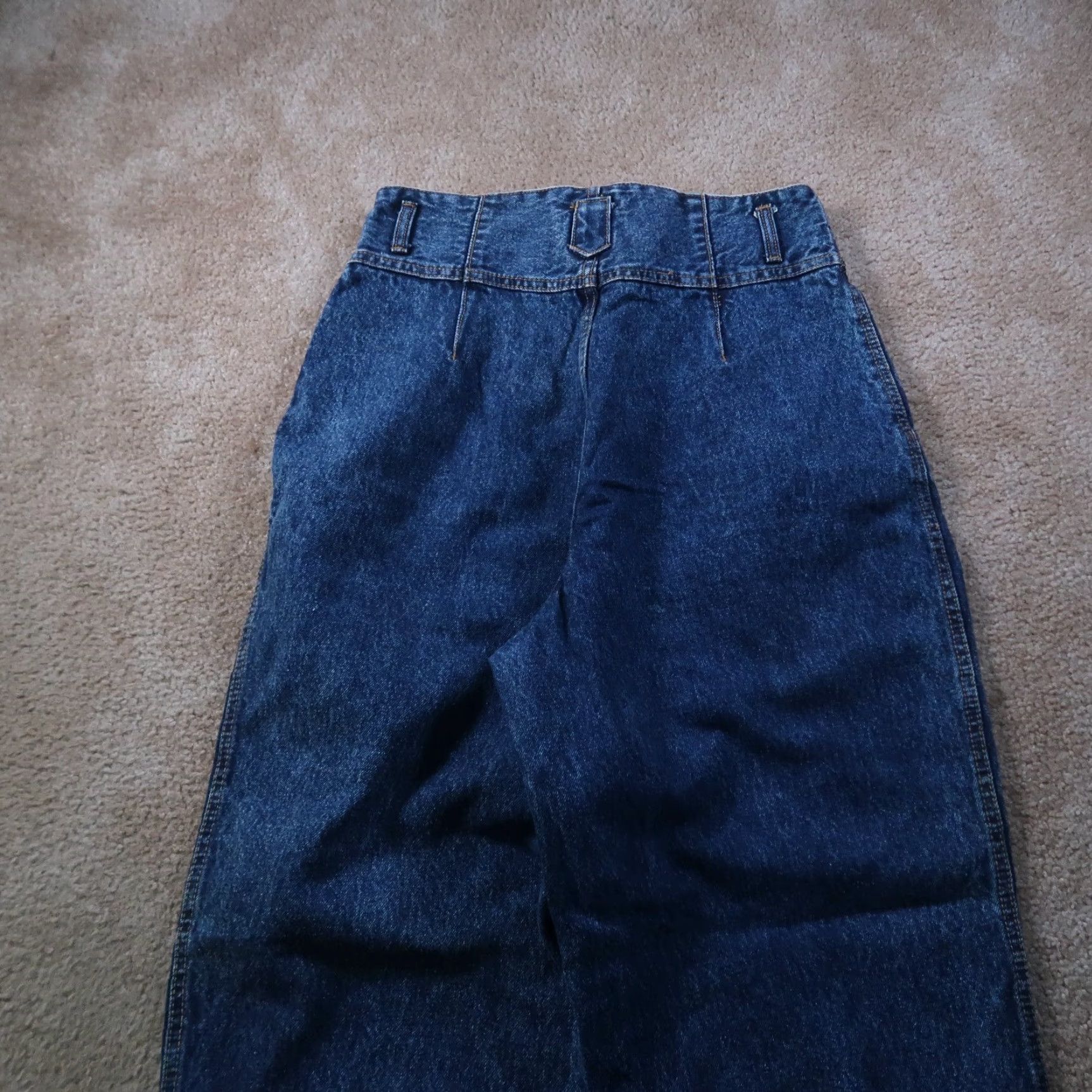 Bill Blass VINTAGE Bill Blass Jeans Women's 12 High Rise Tapered 31 Inseam Denim Blue 100% Cotton 5-Pocket Size 34" / US 12 / IT 48 - 7 Thumbnail