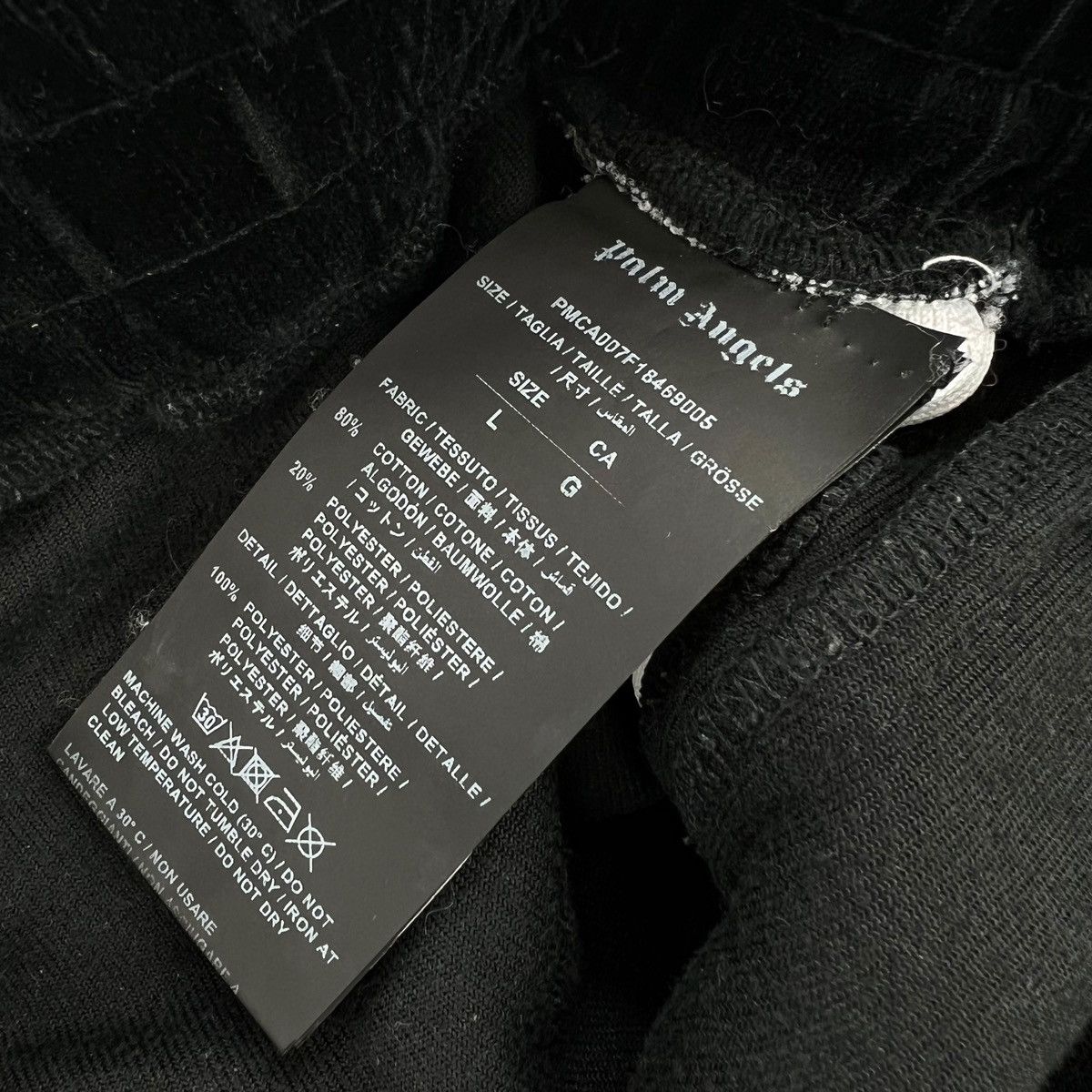 Palm Angels Palm Angels Black Velour Sweatpants Size US 32 / EU 48 - 4 Thumbnail