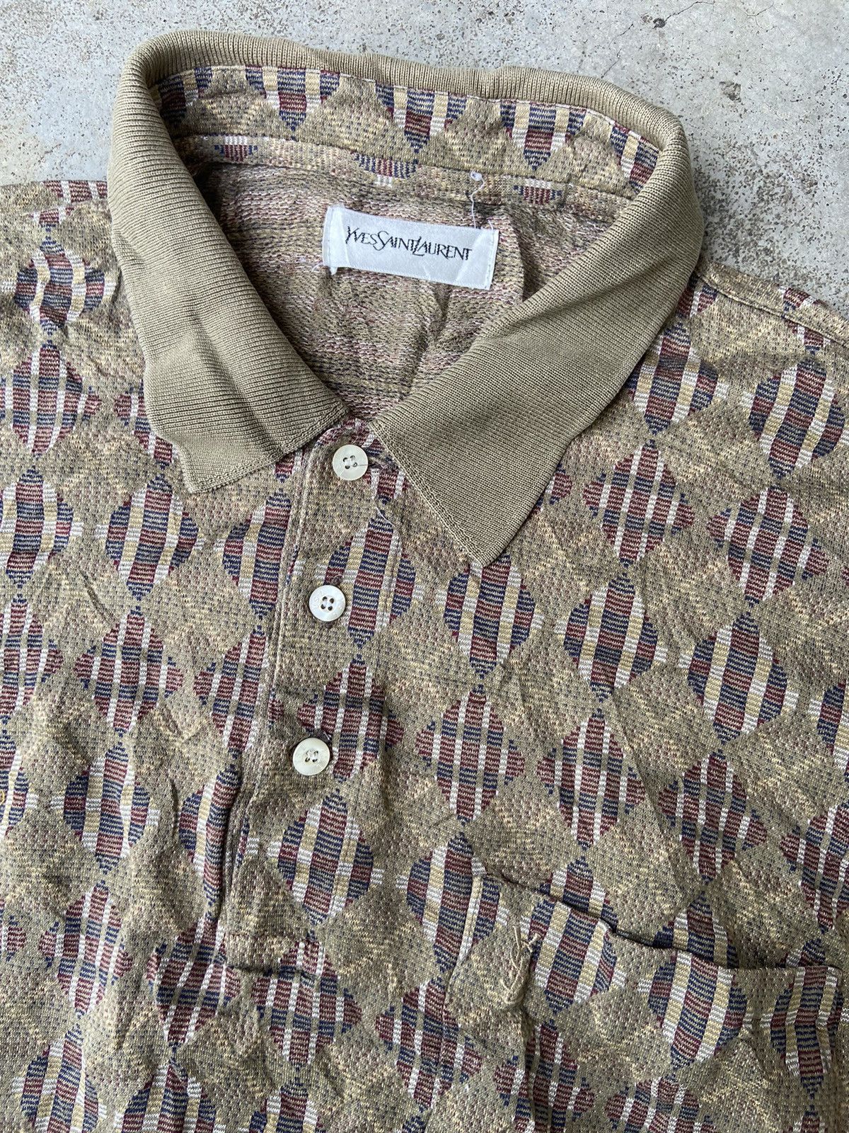Yves Saint Laurent BOXY YSL 90’s SHIRT Size US L / EU 52-54 / 3 - 3 Thumbnail