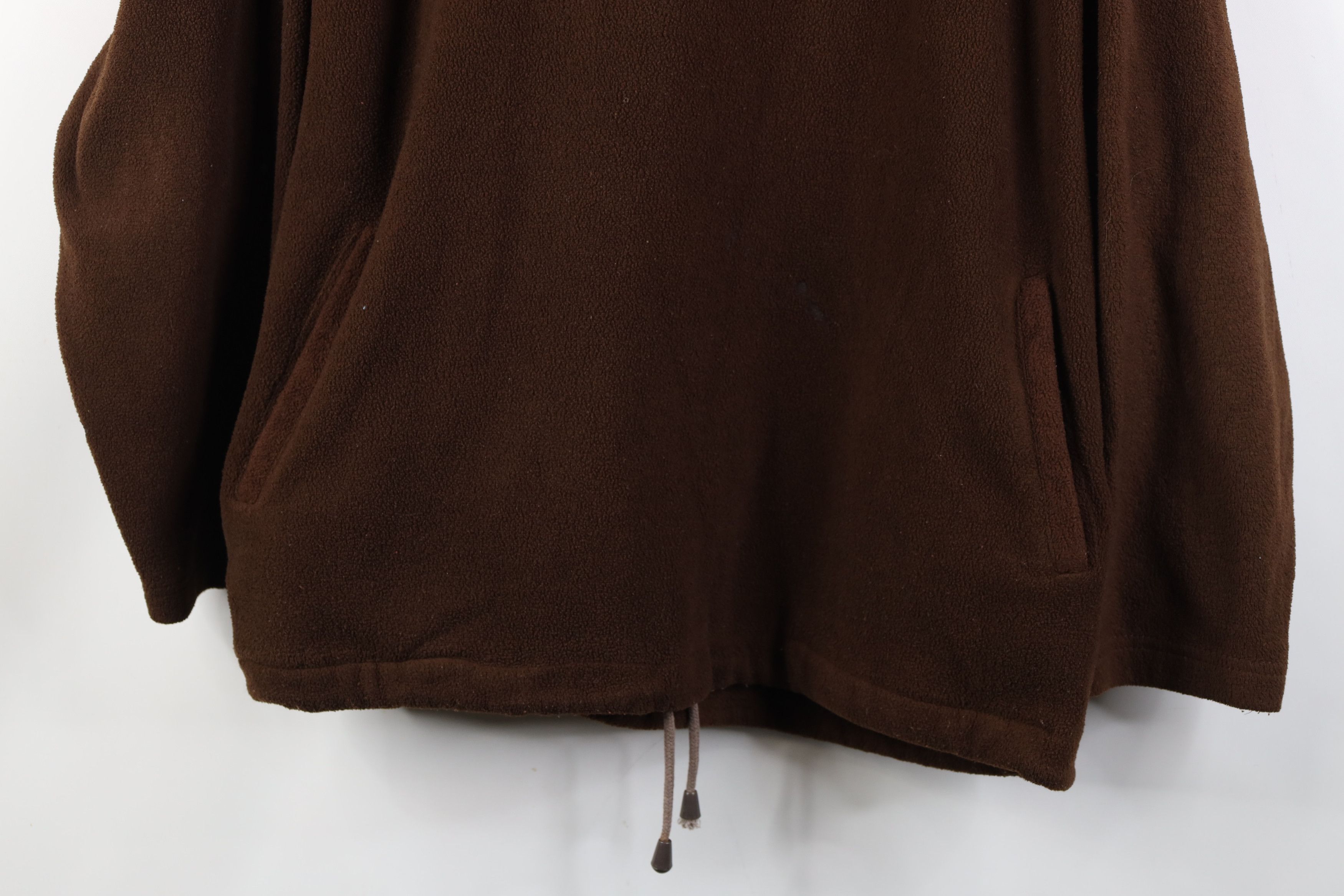 Vintage Vintage 90s Cleveland Browns Football Fleece Hoodie Brown Size XL / US 12-14 / IT 48-50 - 3 Thumbnail