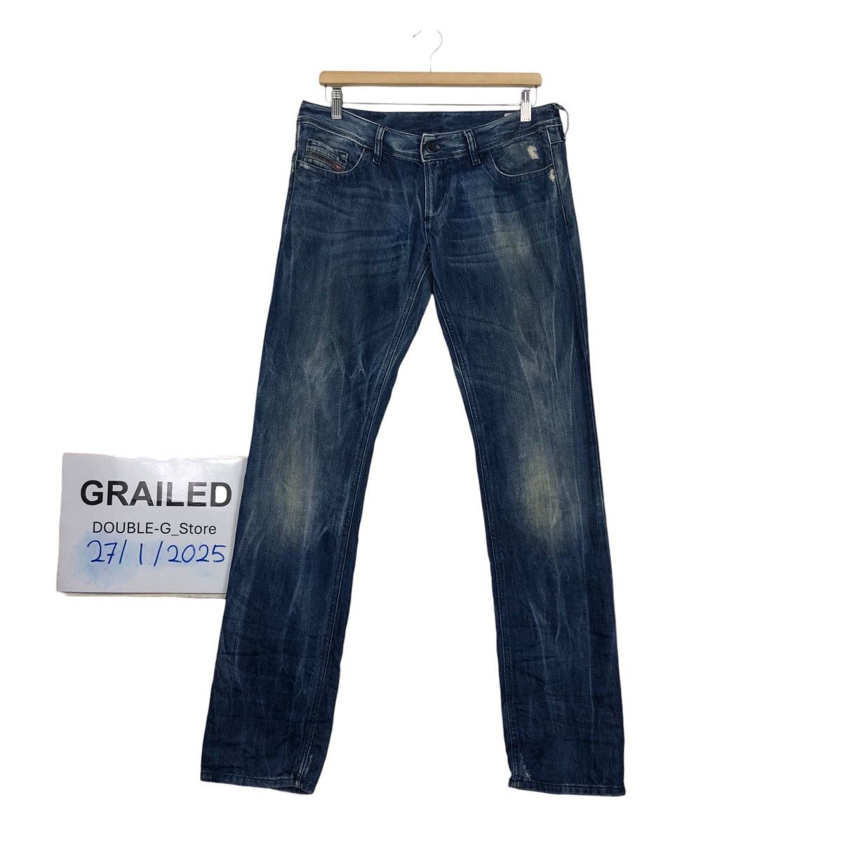 Diesel 📌Vintage Denim Jeans Diesel Parachute Bondage Biker Style Size US 32 / EU 48 - 1 Thumbnail