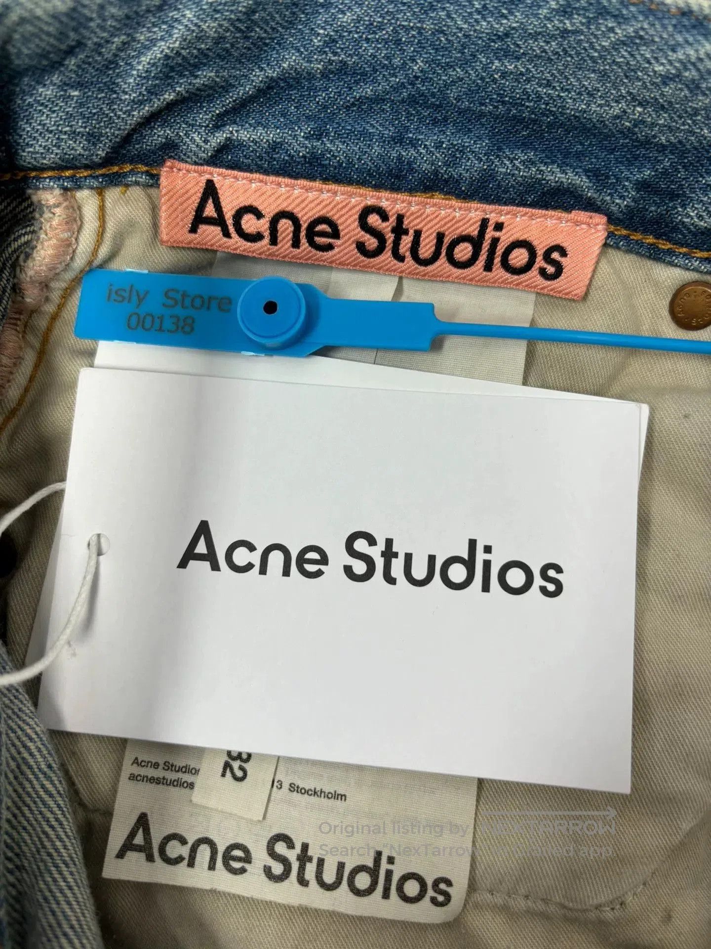 Acne Studios acne studios blue straight leg denim pants. Size US 32 / EU 48 - 4 Thumbnail