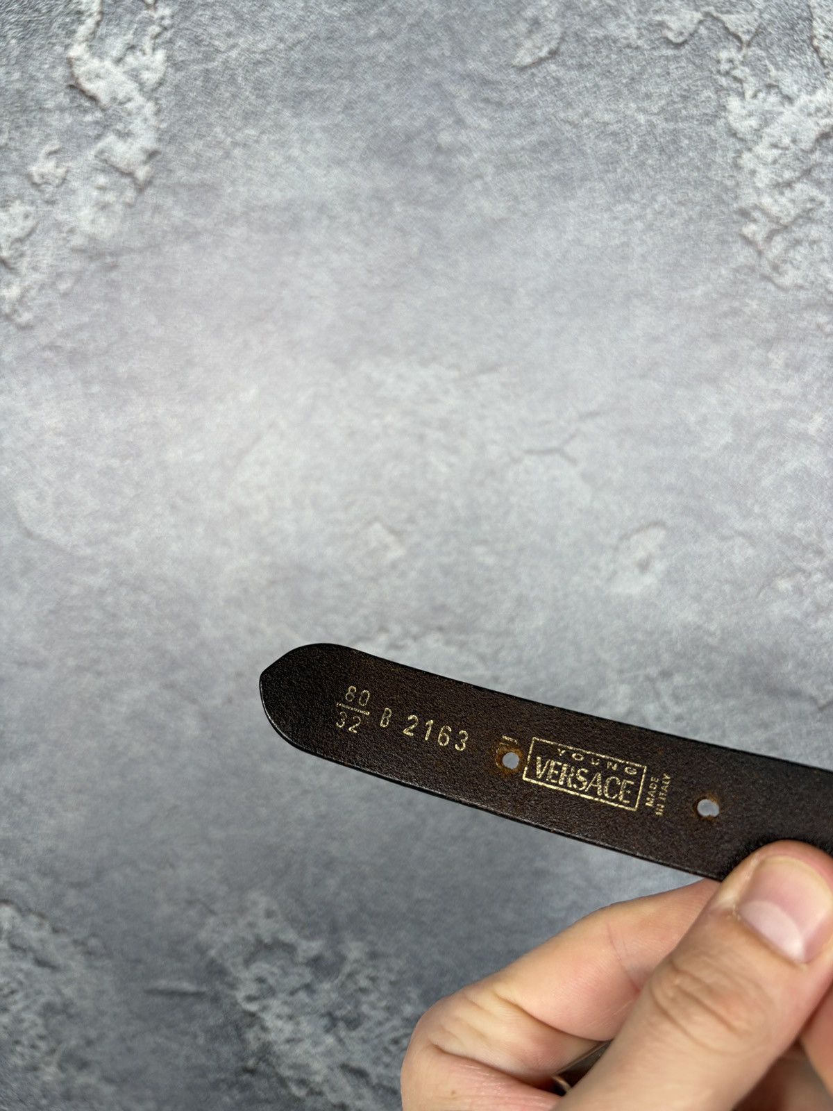 Versace Vintage Versace Medusa Logo Leather Belt Size ONE SIZE - 9 Thumbnail