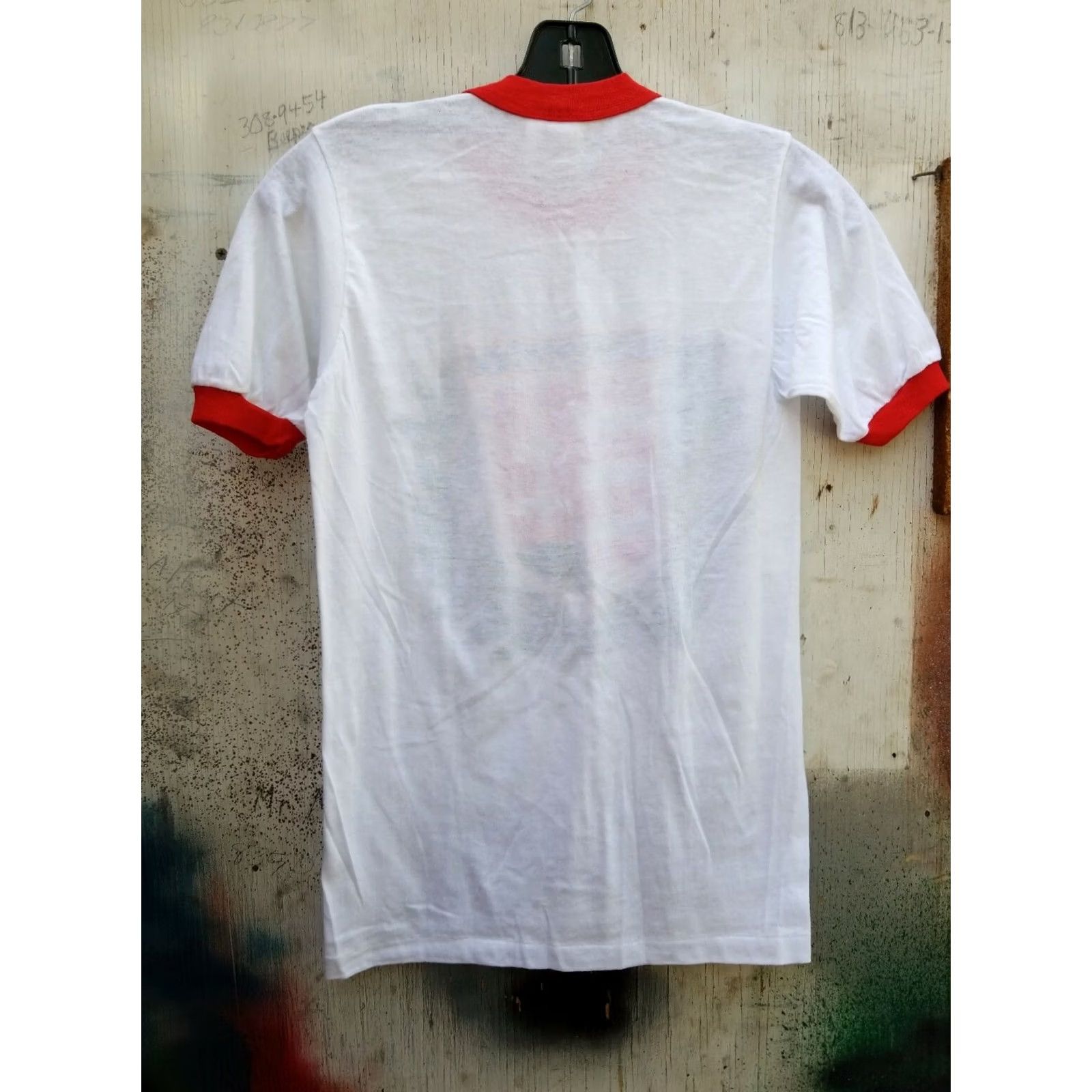 Vintage VINTAGE Hungary Shirt S White Short Sleeve Graphic Tee made USA Punk Wear Guard Chest 16 Length 25 80s 90s Deadstock Size US S / EU 44-46 / 1 - 5 Thumbnail