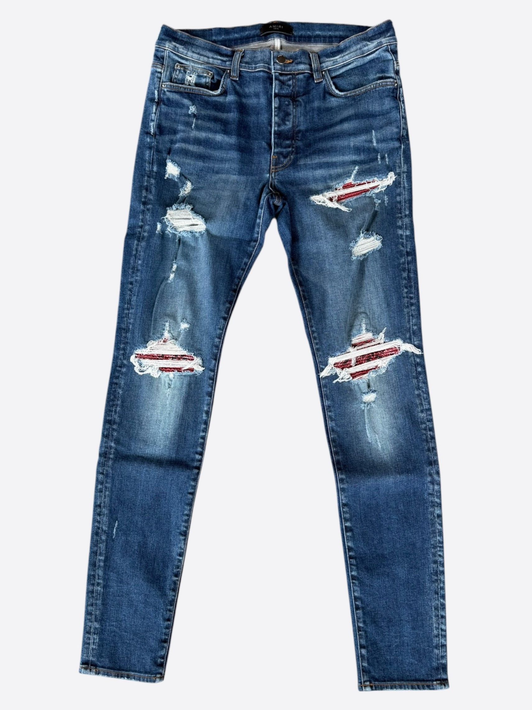 Amiri Amiri MX1 Jeans Deep Classic Indigo Black Patch Size 30 