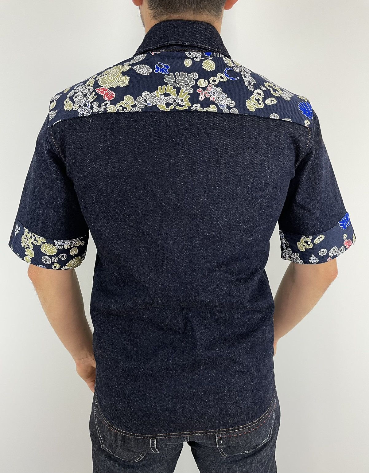 Jil Sander JIL SANDER Shirt Denim Runway 2016 Cotton Short sz46 S Size US S / EU 44-46 / 1 - 3 Thumbnail