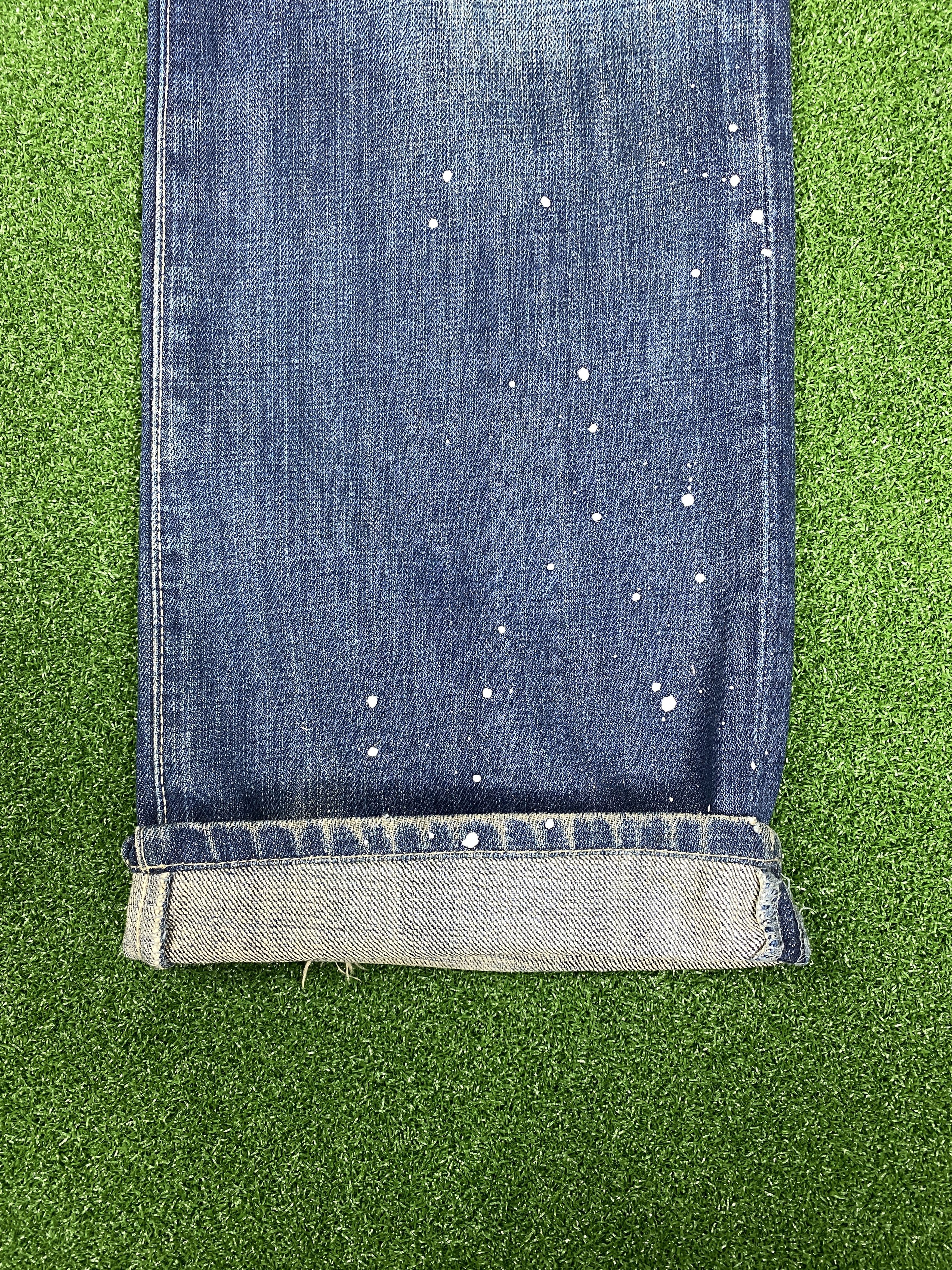Japanese Brand Vintage Halb Distressed Faded Jeans CP0040 Size US 34 / EU 50 - 7 Thumbnail