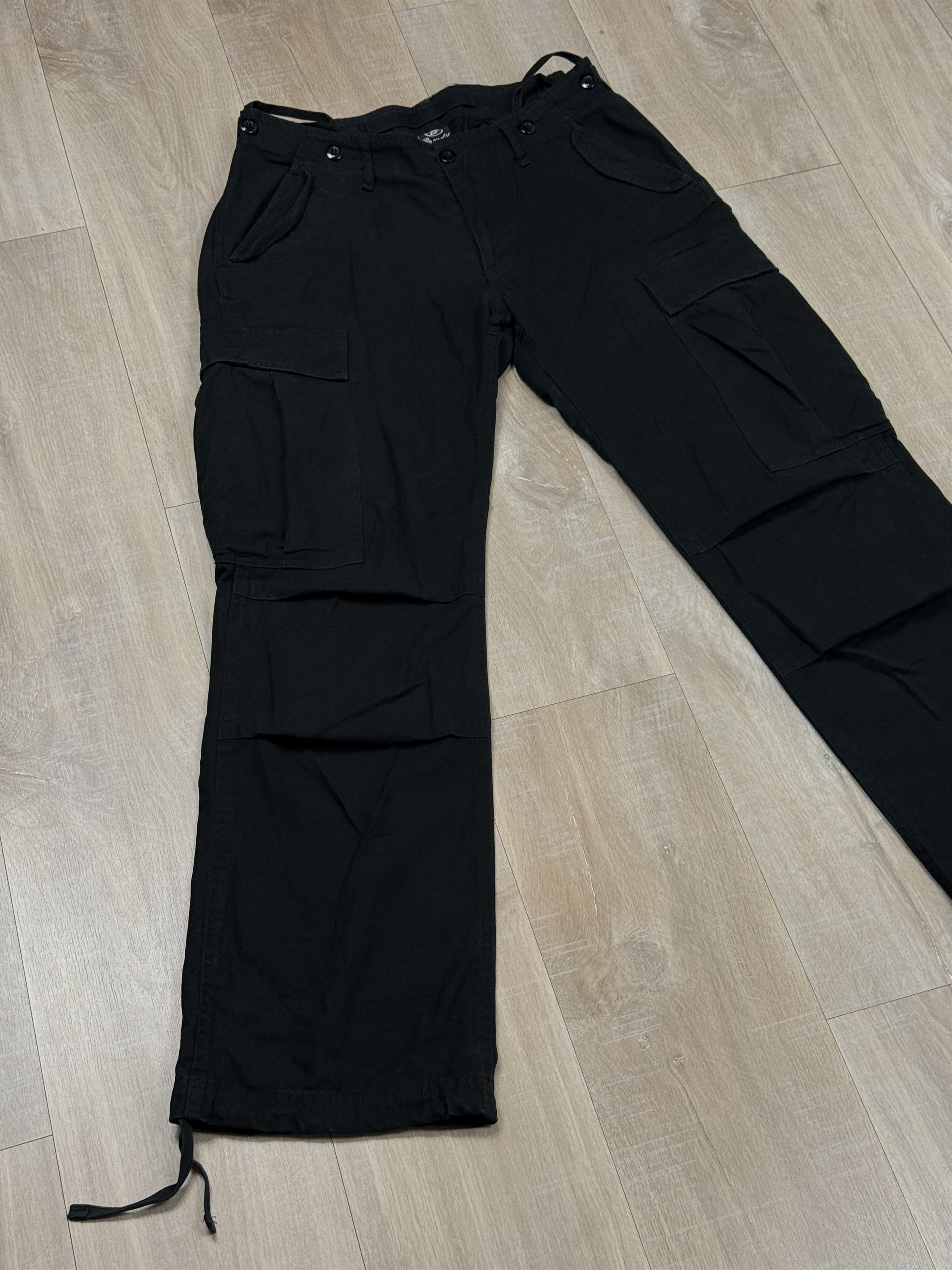 Vintage Y2k Brandit Cargo Pants Black Size US 31 - 7 Thumbnail