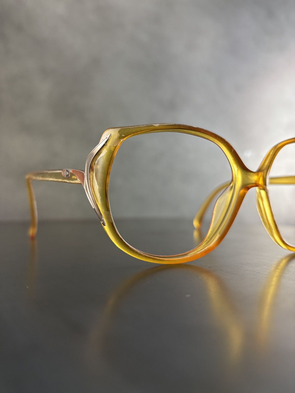 Christian Dior Monsieur Vintage Christian Dior Eyeglasses Frames Optyl Oversized 70s Size ONE SIZE - 8 Thumbnail