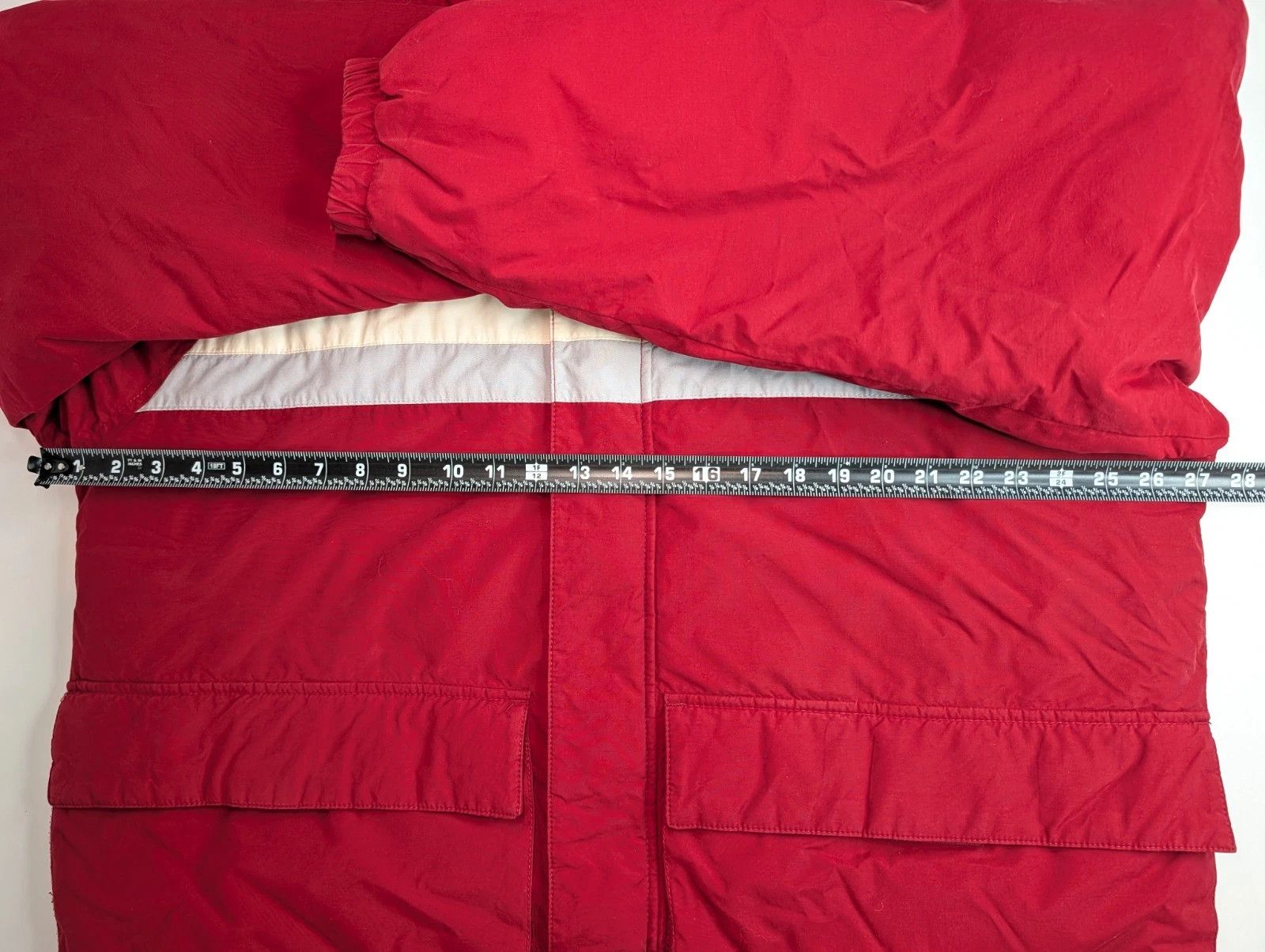 Tommy Hilfiger Vintage 90s Tommy Hilfiger Red Puffer Jacket XXL Flag Logo Size US XXL / EU 58 / 5 - 9 Thumbnail
