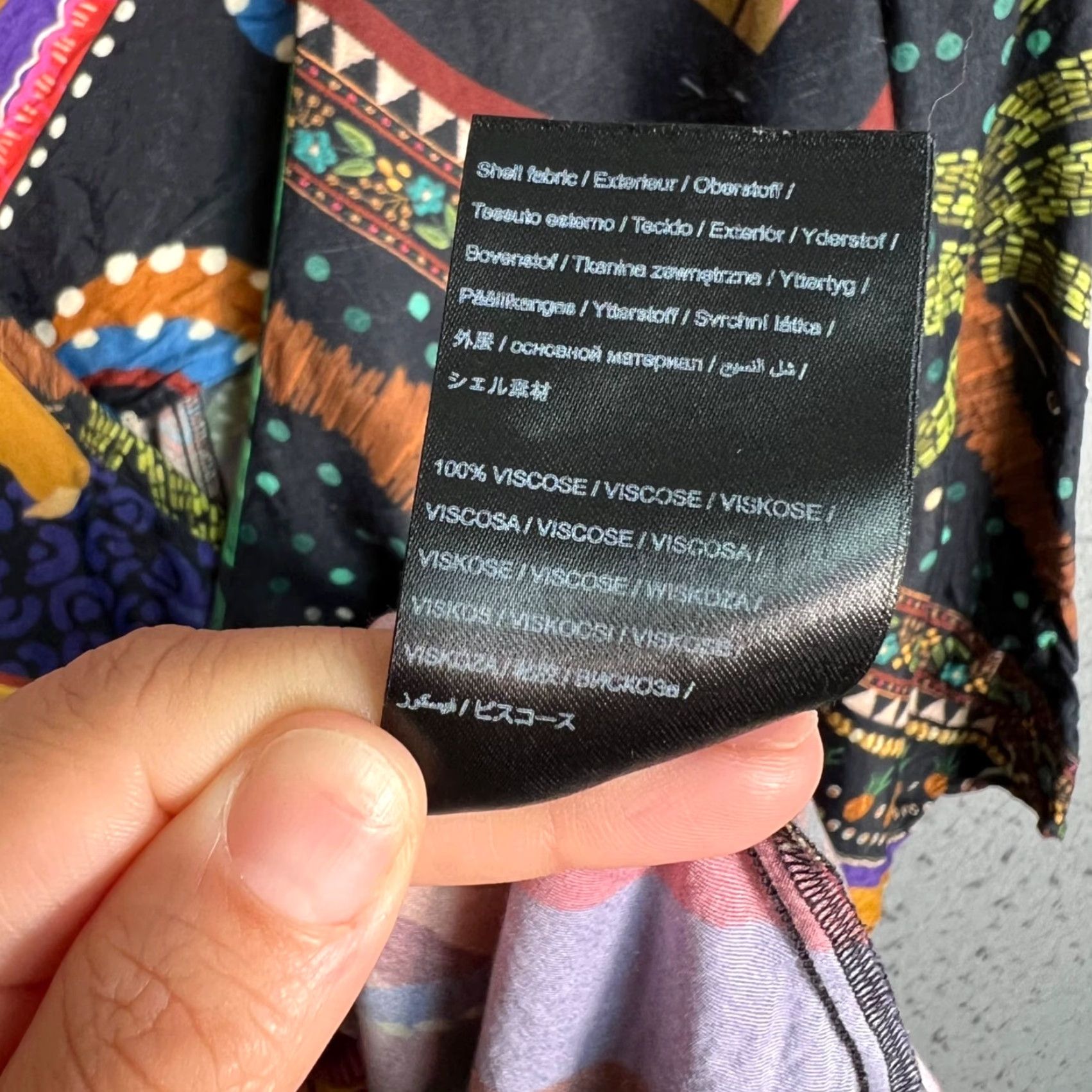 Farm Rio Farm Rio Wrap Dress Mini 3/4 Sleeve V-Neck Multicolor Colorful Casual Party/Cocktail Womens Adult Medium (M) Short Size M / US 6-8 / IT 42-44 - 4 Thumbnail