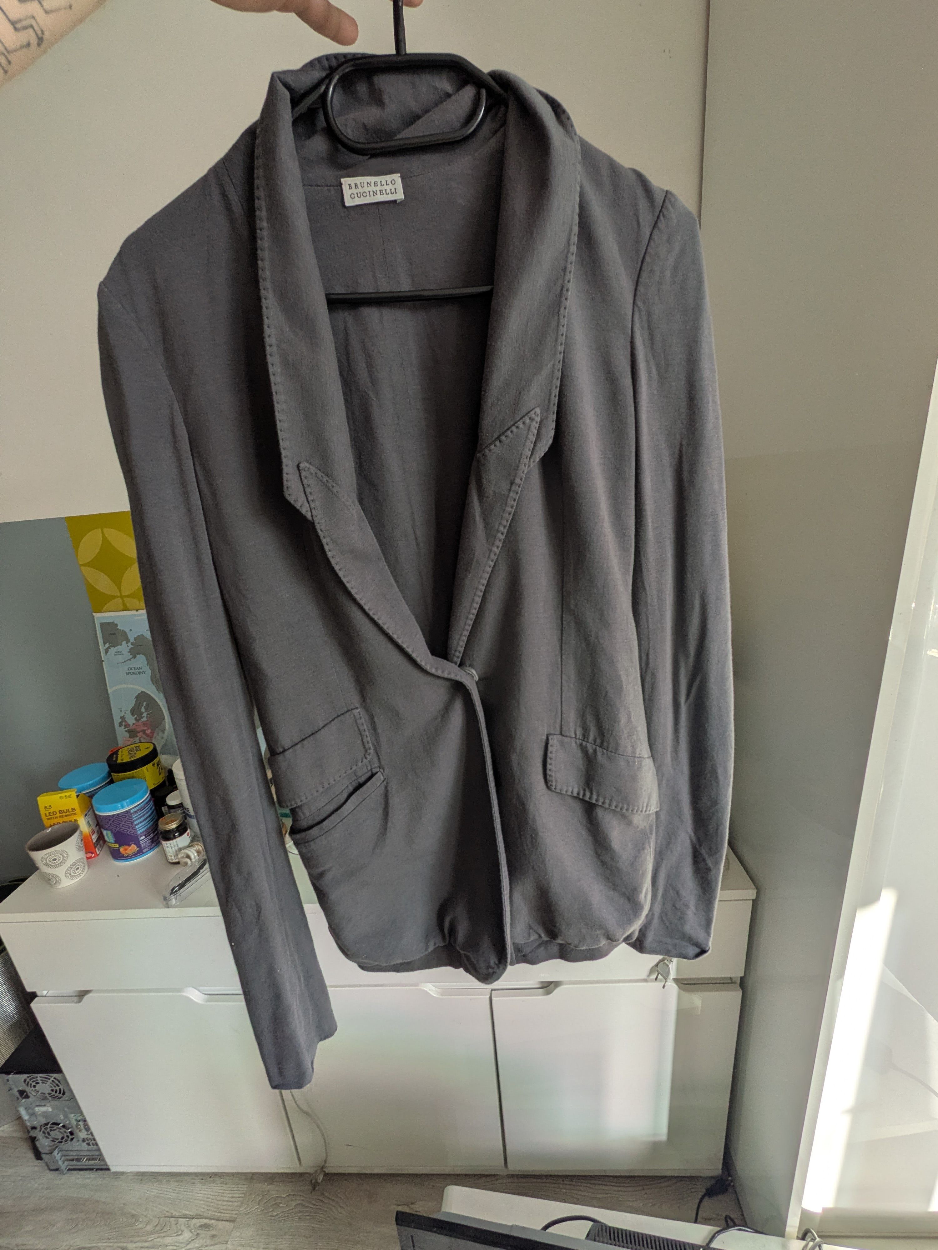 Brunello Cucinelli Brunello Cucinelli Luxury Cotton Lycra Blazer Jacket Size S / US 4 / IT 40 - 1 Thumbnail