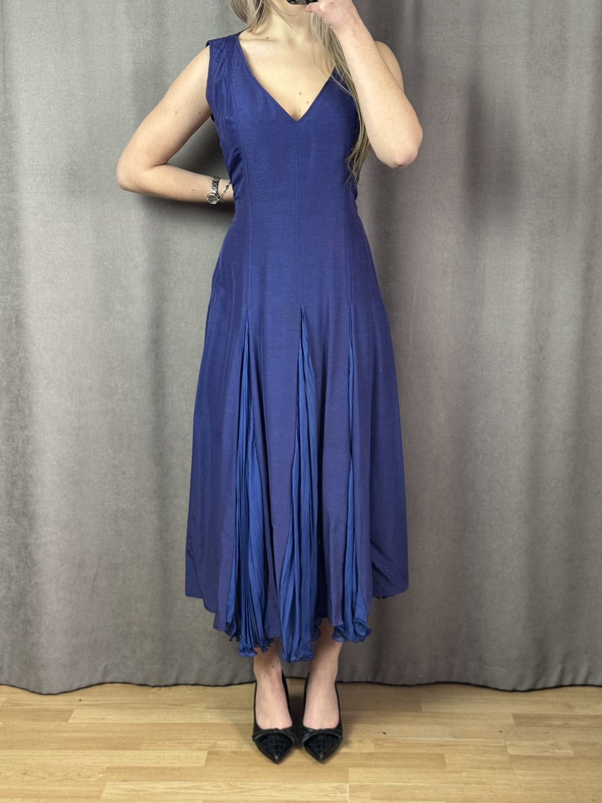 Christian Dior Monsieur OMG😻 Vintage Dress 80s Christian Dior COODONNES Viscose Size M / US 6-8 / IT 42-44 - 1 Thumbnail
