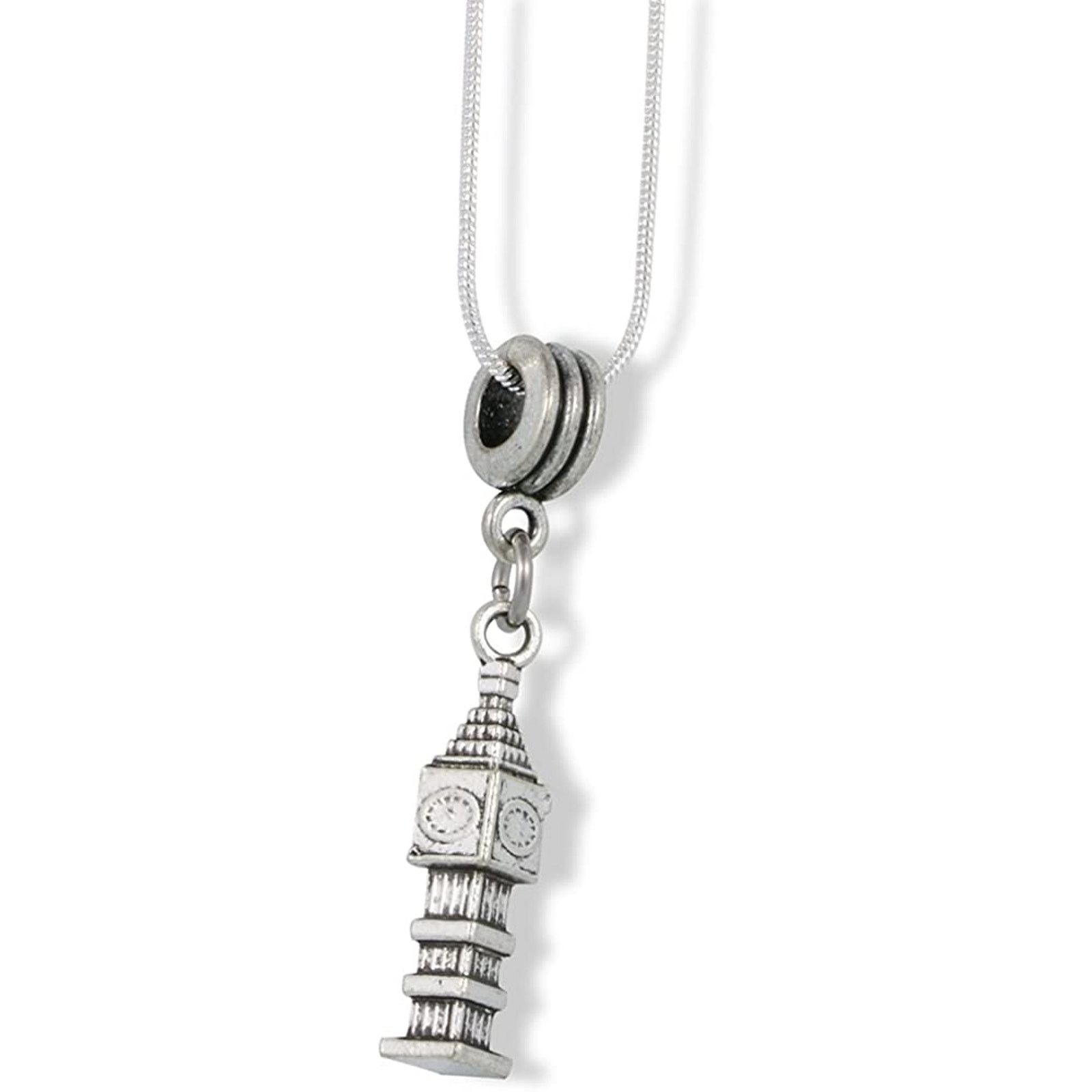 & Other Stories Clock Tower Big Ben Charm Snake Chain Necklace Size ONE SIZE - 1 Thumbnail