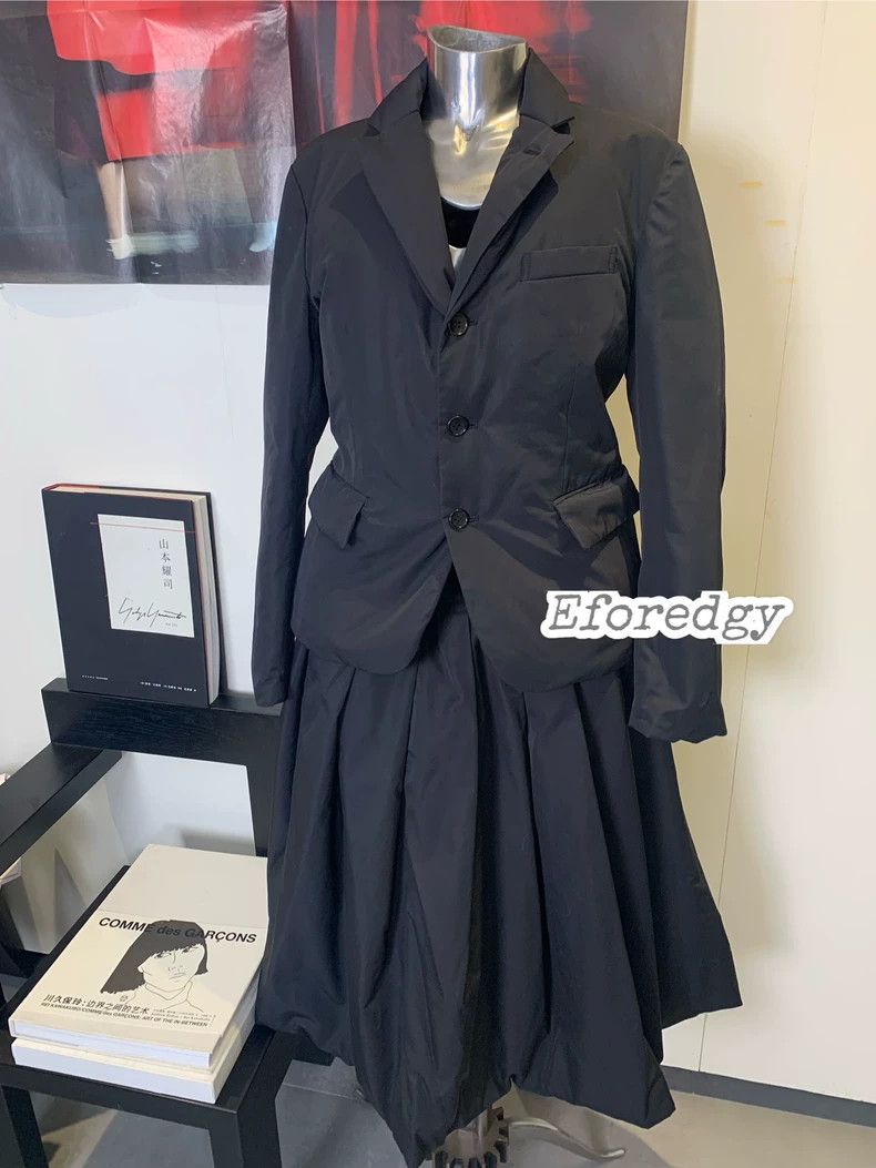 Comme des Garcons Comme des Garcons Black cotton-padded jacket suit Size S / US 4 / IT 40 - 2 Thumbnail
