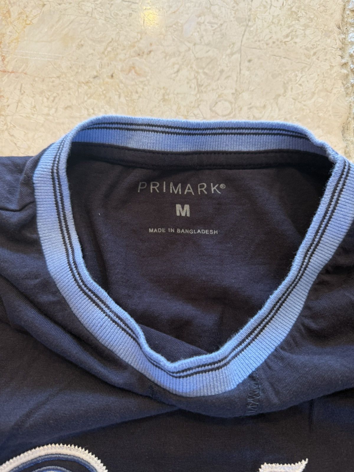 Primark Vintage Boston Spots Navy Blue Tee Size US M / EU 48-50 / 2 - 2 Thumbnail