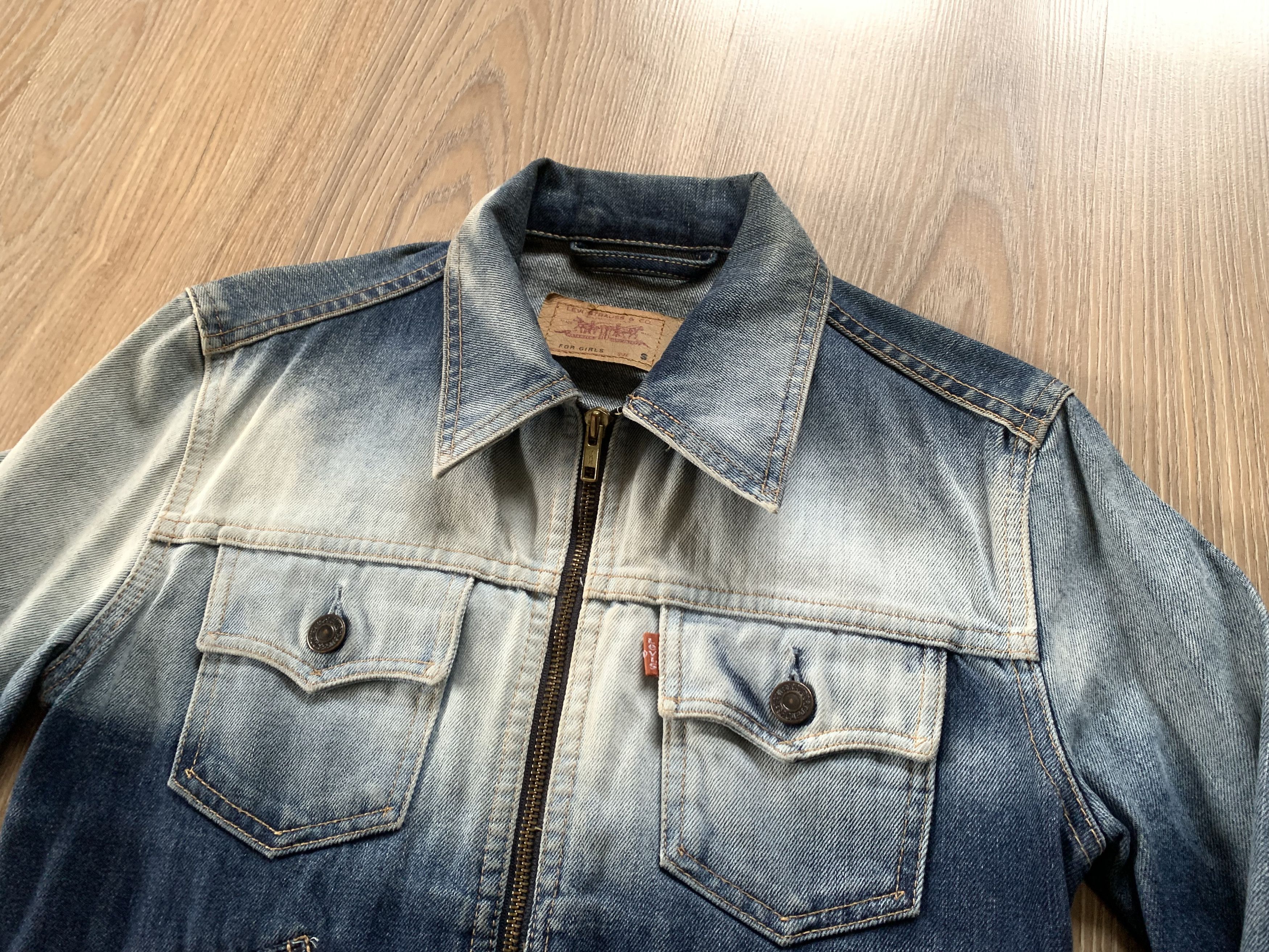 Levi's Vintage Womens Levi’s Denim Zip Jacket Size S / US 4 / IT 40 - 4 Thumbnail