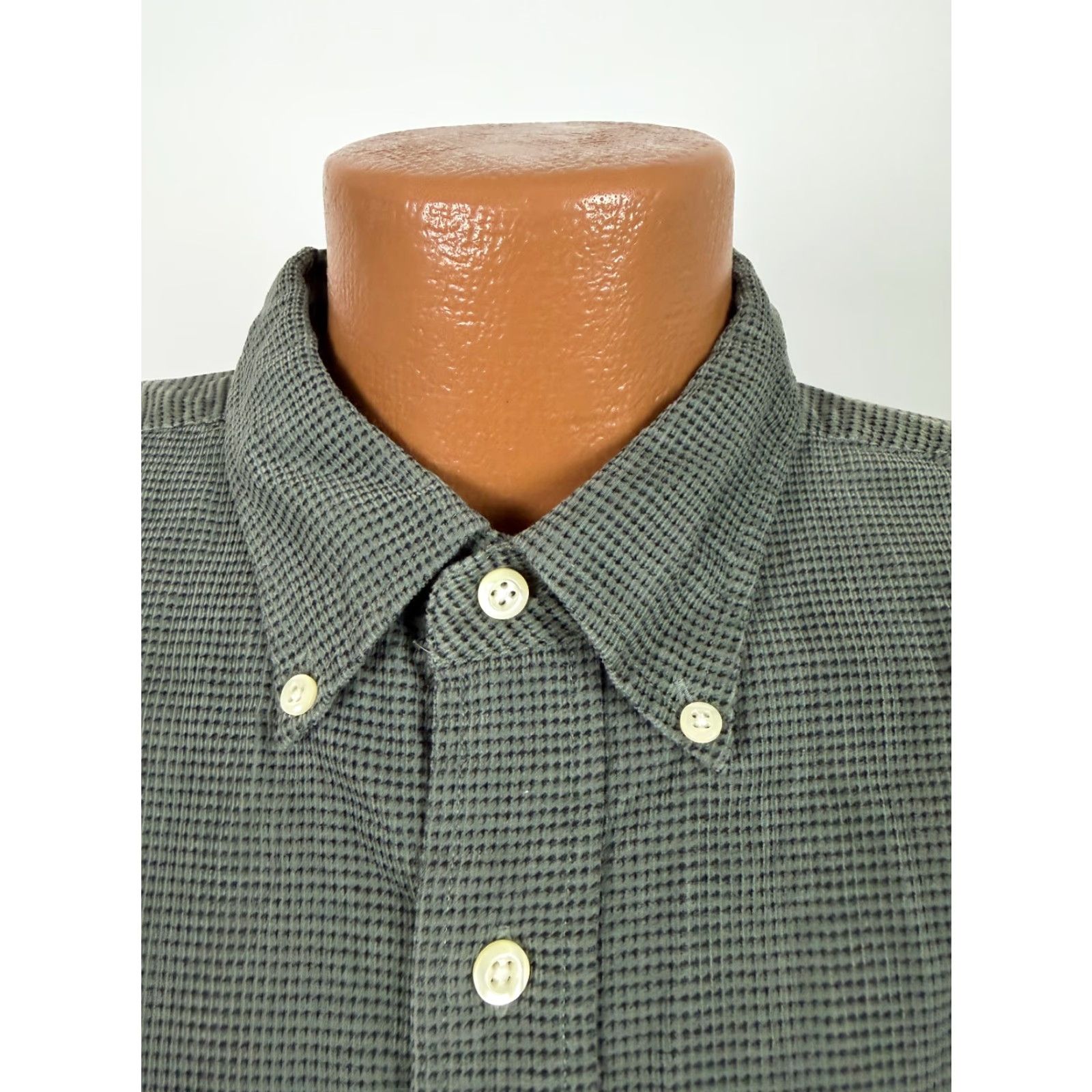 Vintage VINTAGE R&R Outdoors Corduroy Shirt Men L Sage Green Check Lightweight Button-Up Long Sleeve Preppy Size US L / EU 52-54 / 3 - 4 Thumbnail