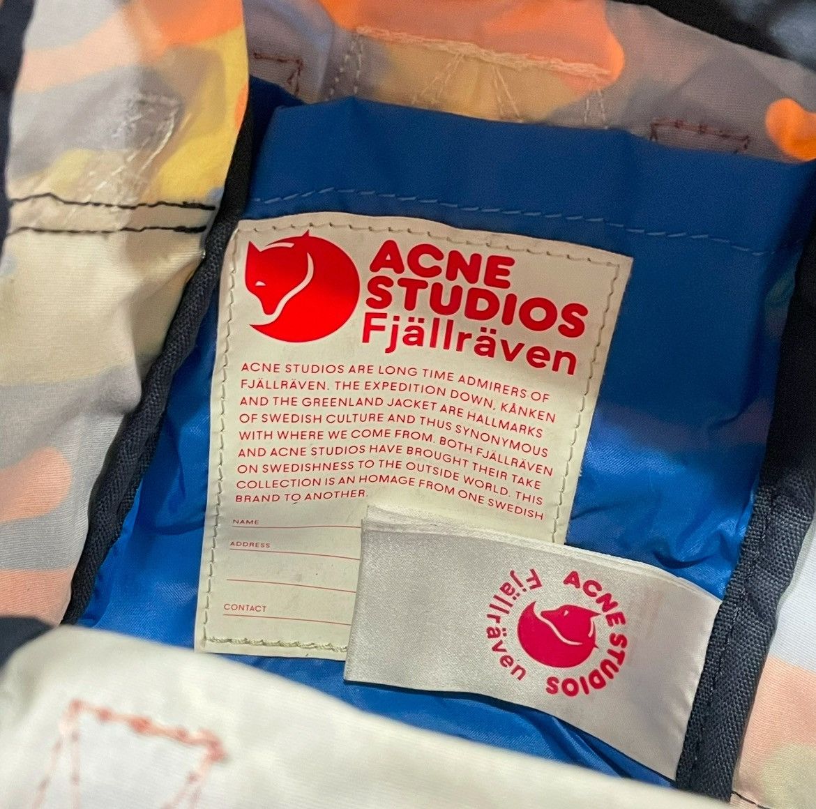 Acne Studios × Fjallraven Acne Studios Fjallraven Bag Backpack Crossbody Mini Camo Size ONE SIZE - 12 Thumbnail