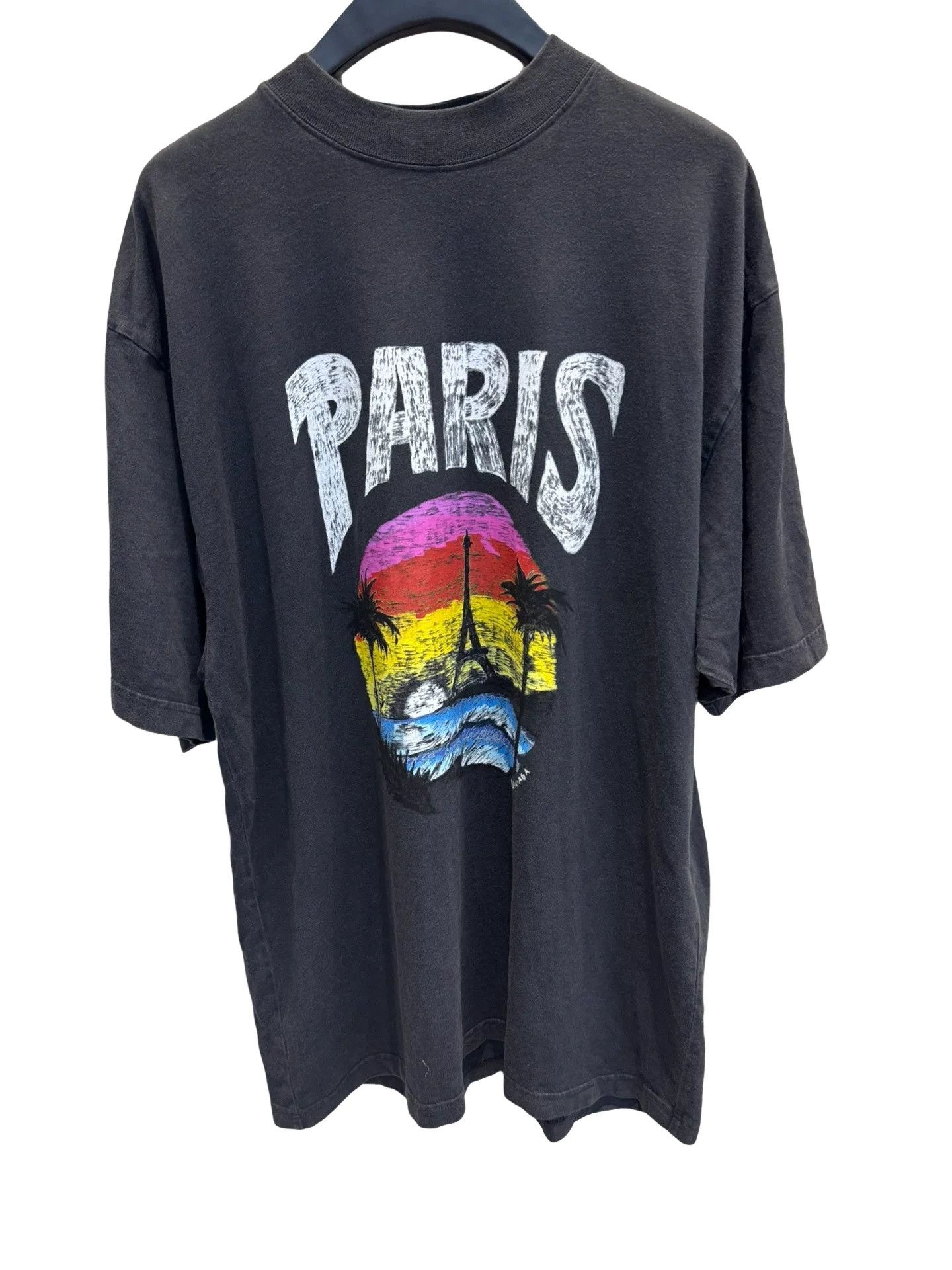 Balenciaga Balenciaga Paris Graphic T-Shirt Size S Size US S / EU 44-46 / 1 - 1 Thumbnail